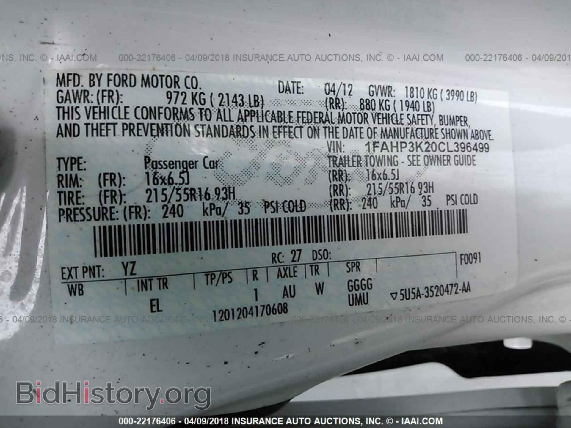 2012 Ford Focus - VIN: 1FAHP3K20CL396499 - Photo 9
