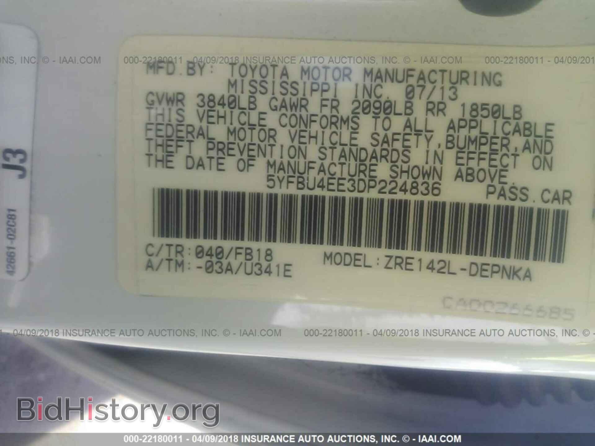 2013 Toyota Corolla - VIN: 5YFBU4EE3DP224836 - Photo 9