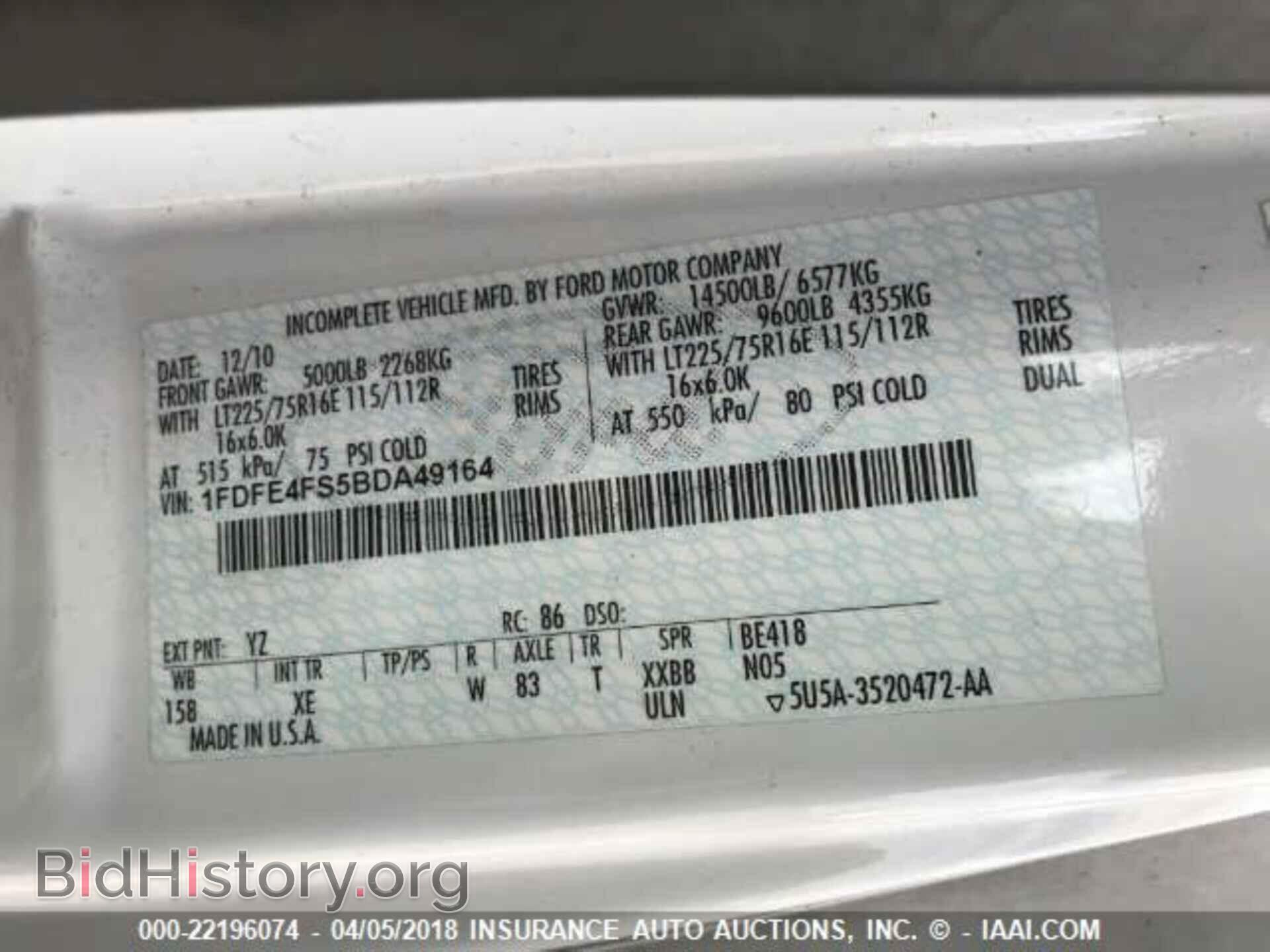 2011 Ford Econoline - VIN: 1FDFE4FS5BDA49164 - Photo 10