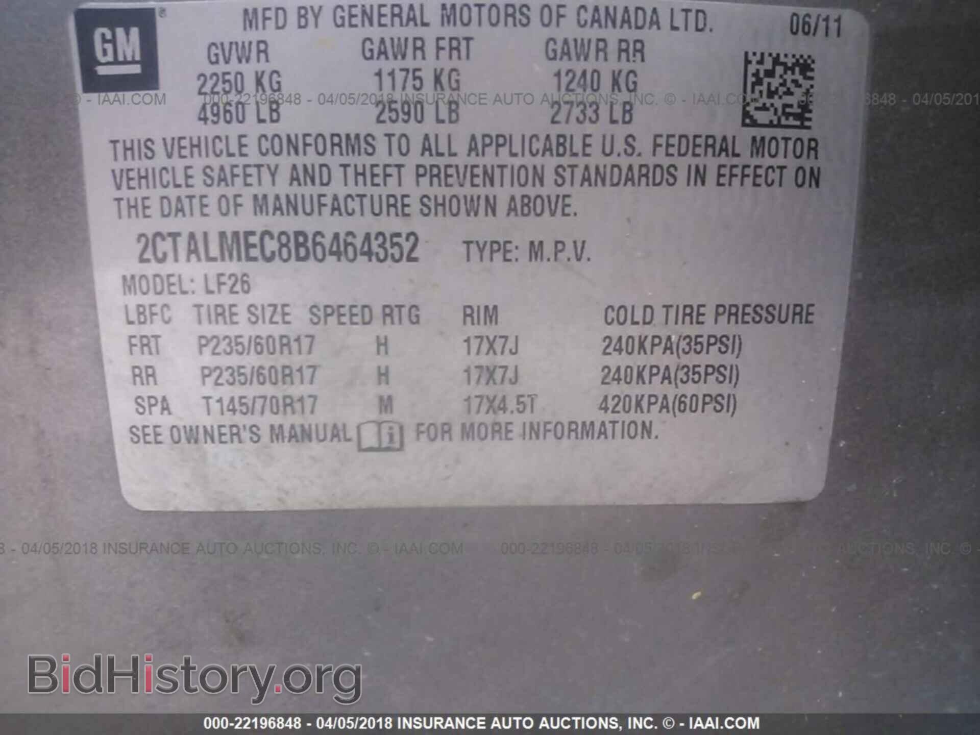2011 Gmc Terrain - VIN: 2CTALMEC8B6464352 - Photo 9
