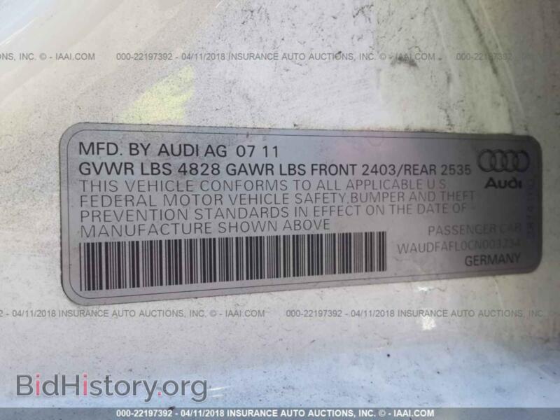 2012 Audi A4 (VIN WAUDFAFL0CN003234) — фото 9 из 10