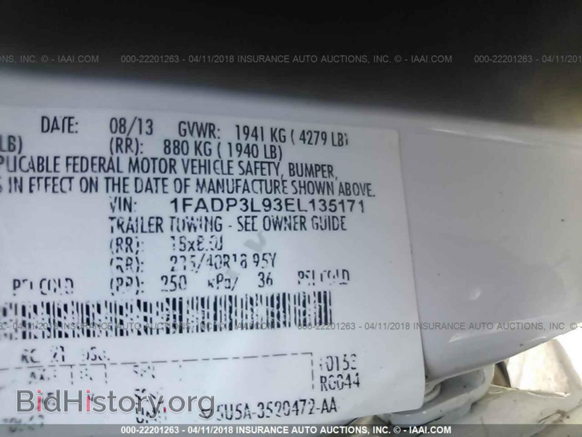 2014 Ford Focus - VIN: 1FADP3L93EL135171 - Фото 9