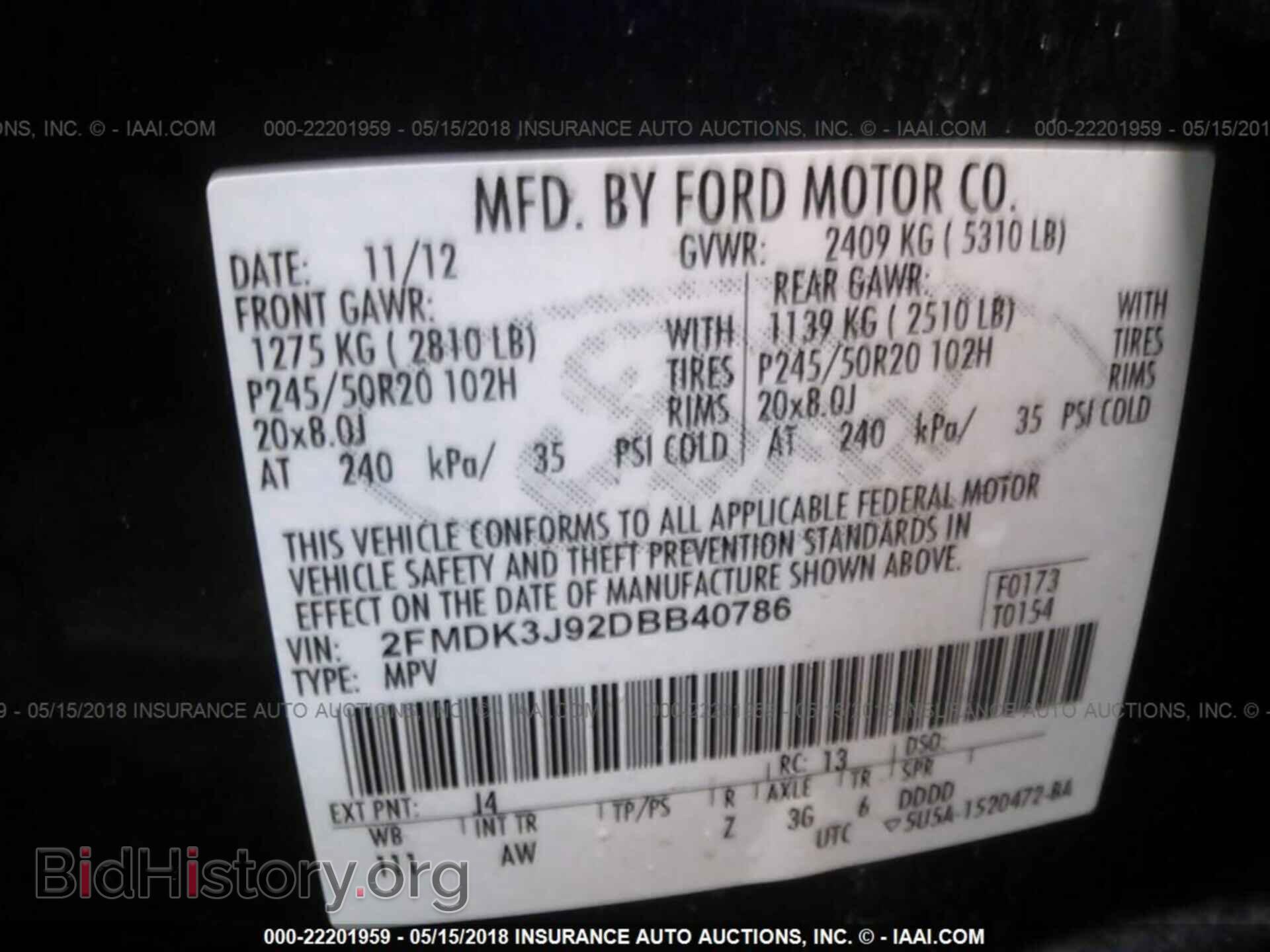 2013 Ford Edge - VIN: 2FMDK3J92DBB40786 - Photo 9