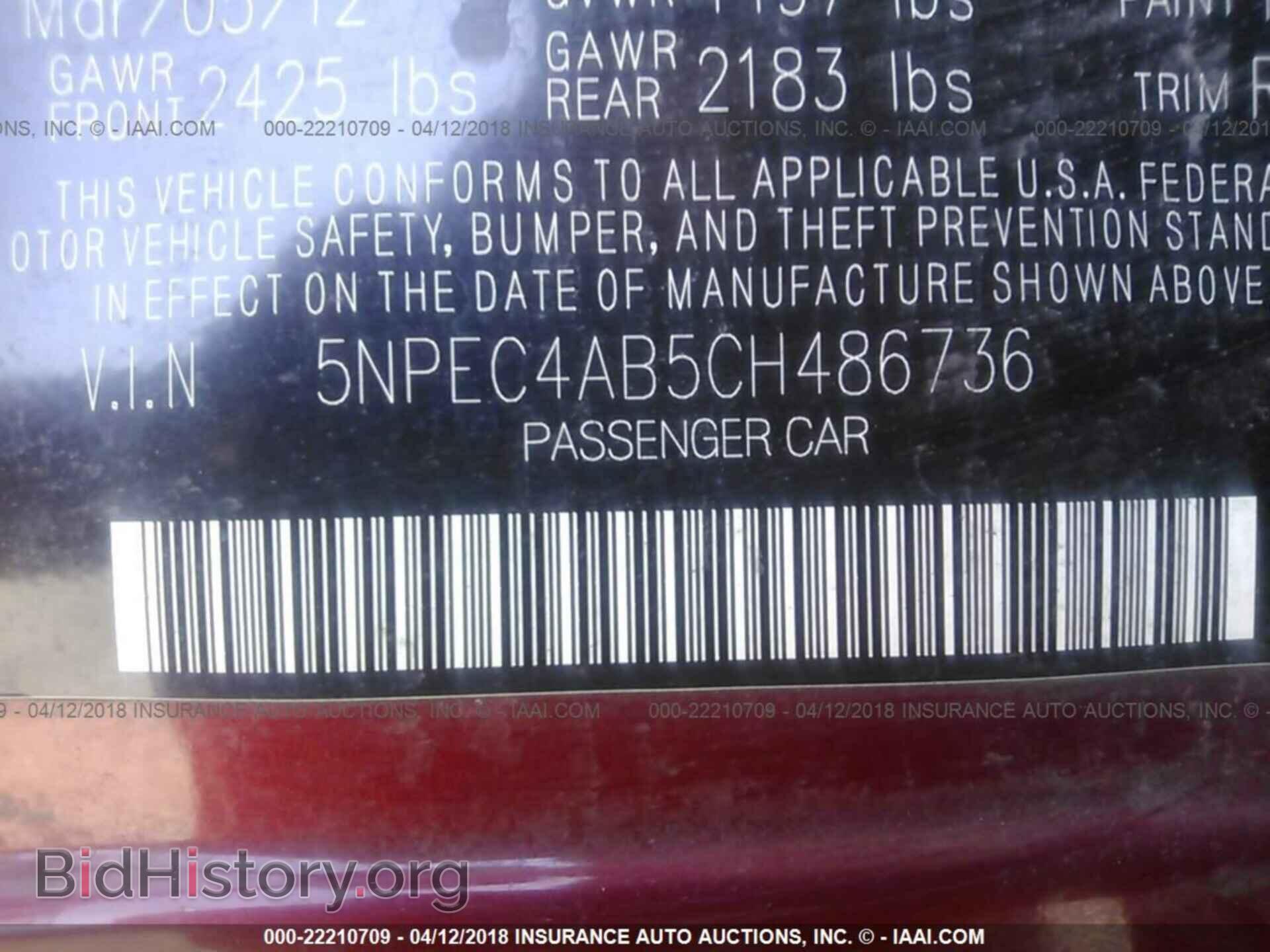 2012 Hyundai Sonata - VIN: 5NPEC4AB5CH486736 - Photo 9