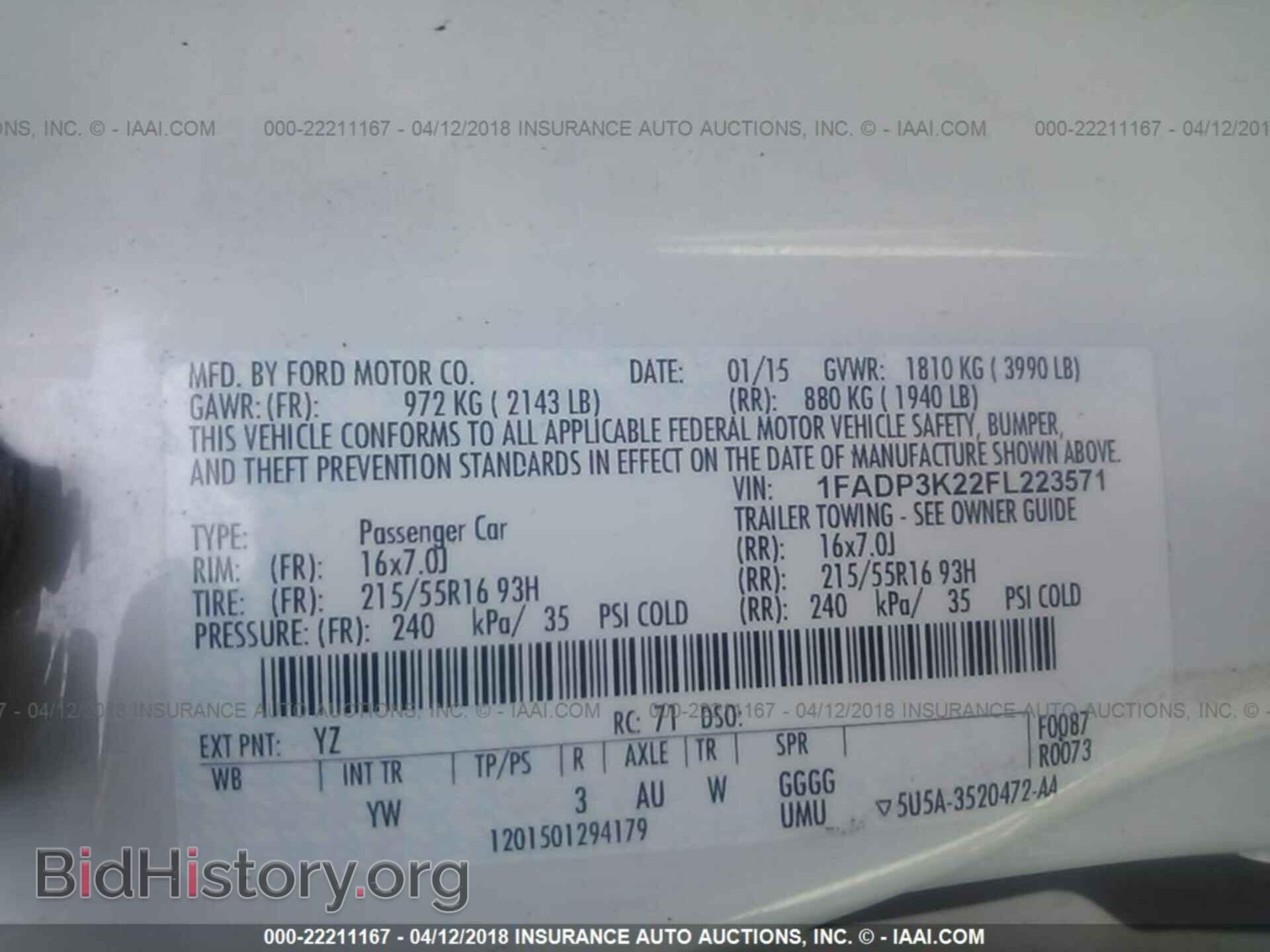 2015 Ford Focus - VIN: 1FADP3K22FL223571 - Photo 9