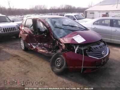 2016 Nissan VERSA NOTE, maroon — VIN 3N1CE2CP8GL383169, IAAI