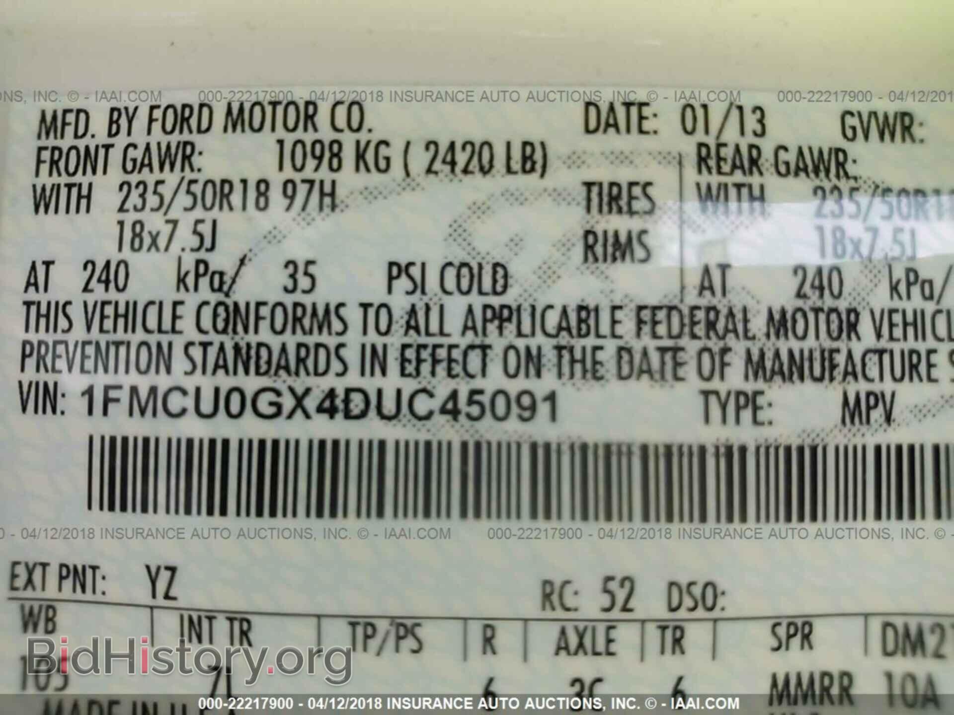 2013 Ford Escape - VIN: 1FMCU0GX4DUC45091 - Photo 9