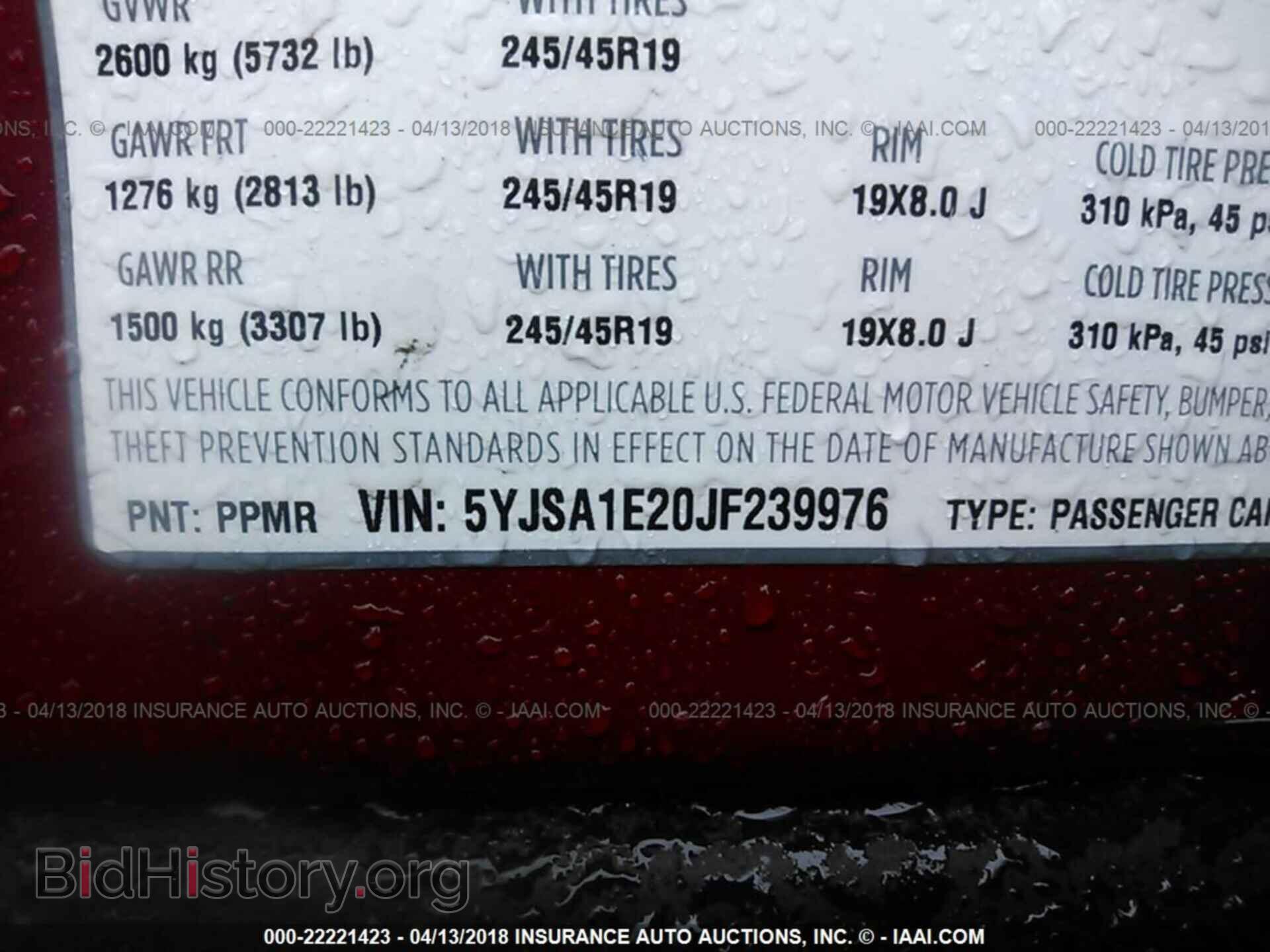 2018 TESLA MODEL S - VIN: 5YJSA1E20JF239976 - Photo 9