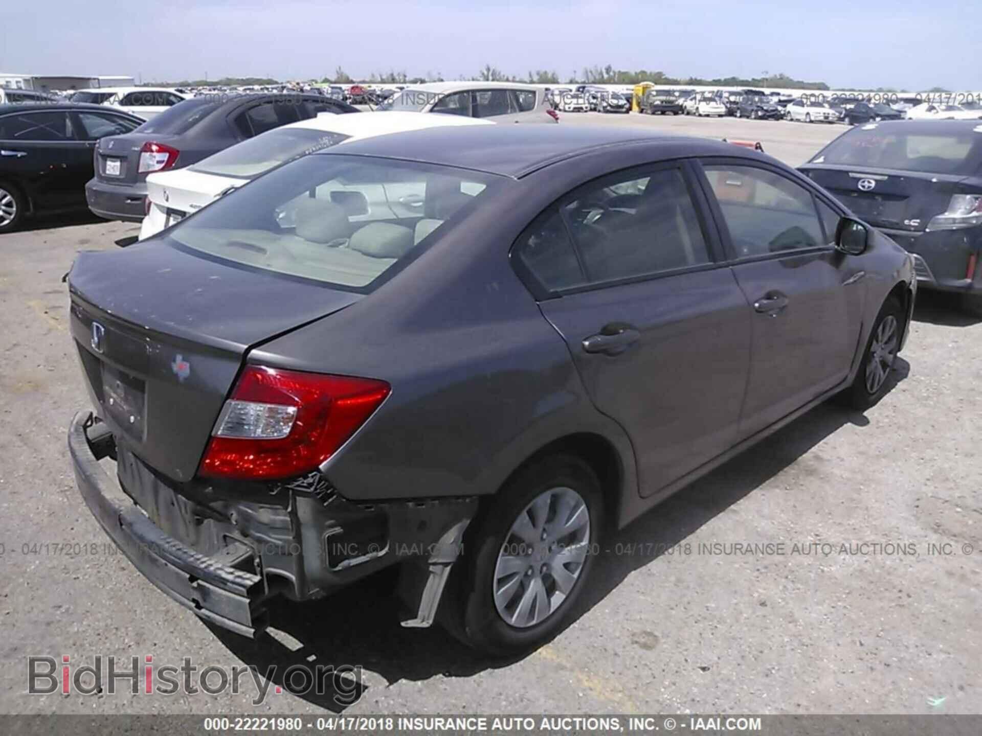 2012 Honda CIVIC (VIN JHMFB2F50CS003426) — фото 4 из 10