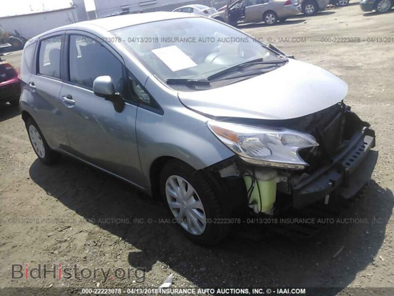 2014 Nissan VERSA NOTE (VIN 3N1CE2CP7EL381460) — фото 1 из 10, IAAI, повреждение: передняя часть