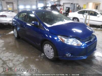 2012 Ford FOCUS, синий — VIN 1FAHP3F21CL309896, IAAI