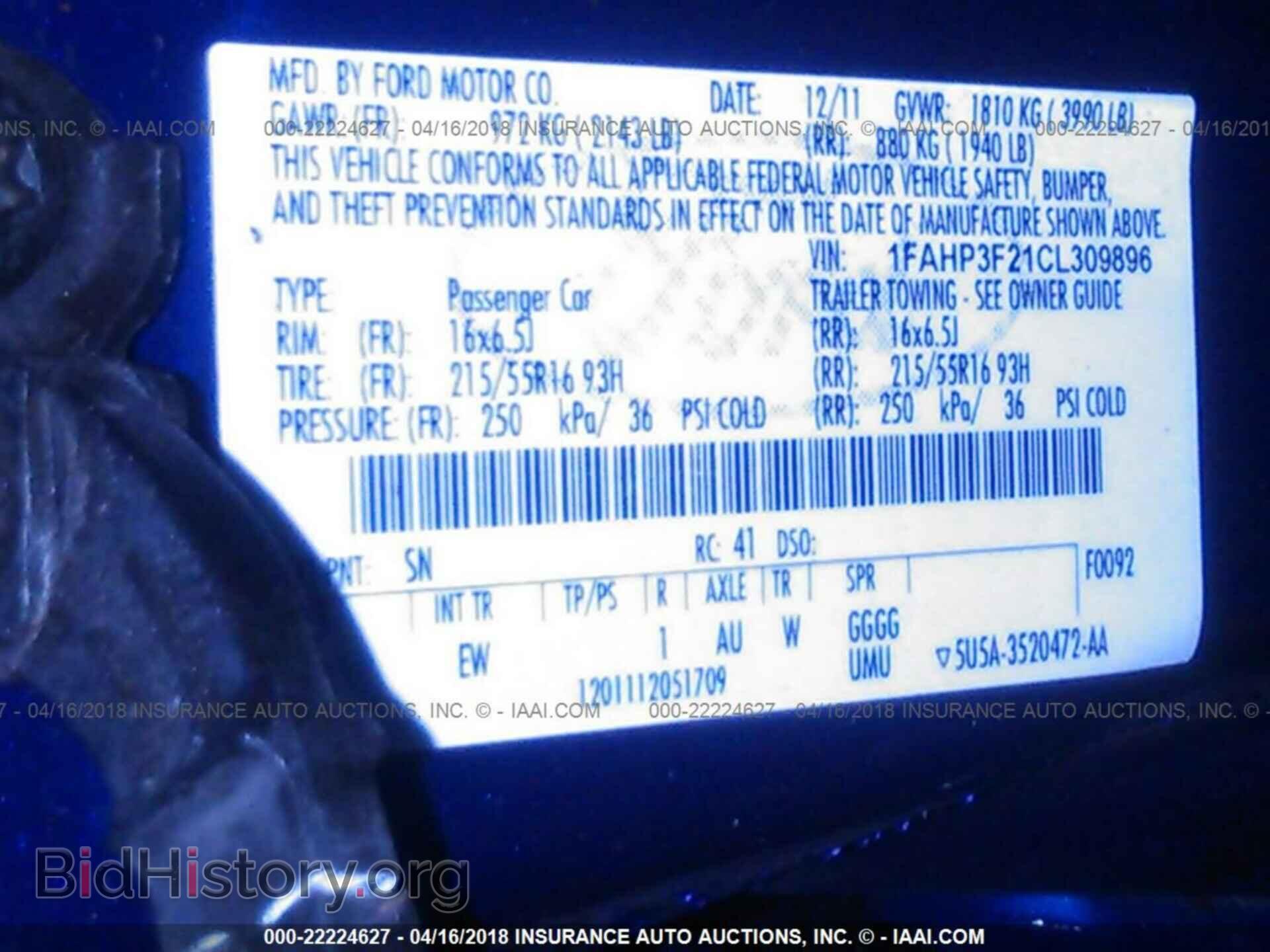 2012 Ford Focus - VIN: 1FAHP3F21CL309896 - Photo 9