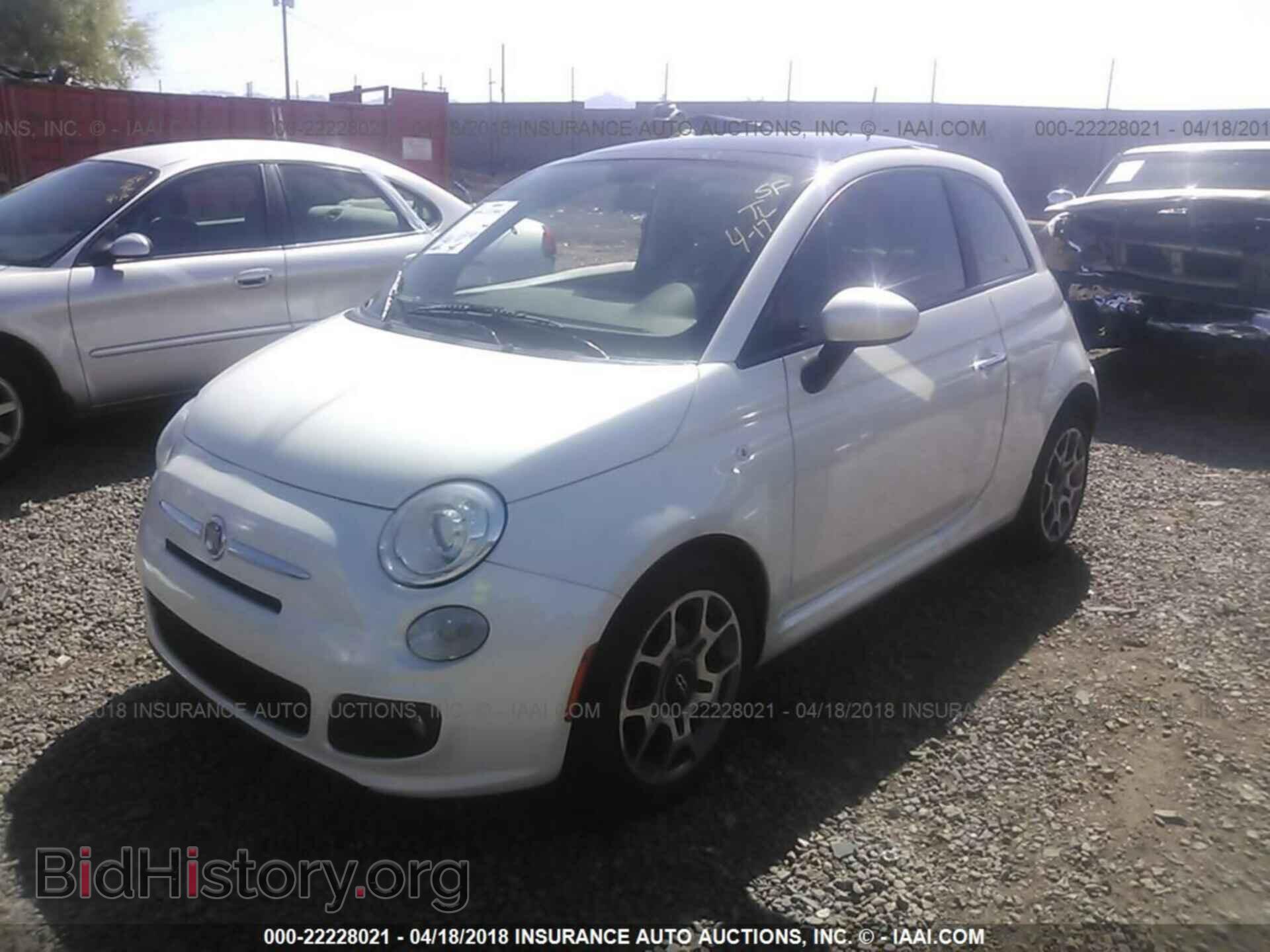 2012 Fiat 500 - VIN: 3C3CFFBR0CT380253 - Фото 2