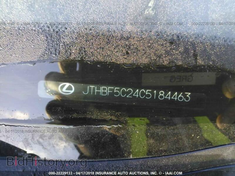 2012 Lexus IS (VIN JTHBF5C24C5184463) — photo 9 of 10