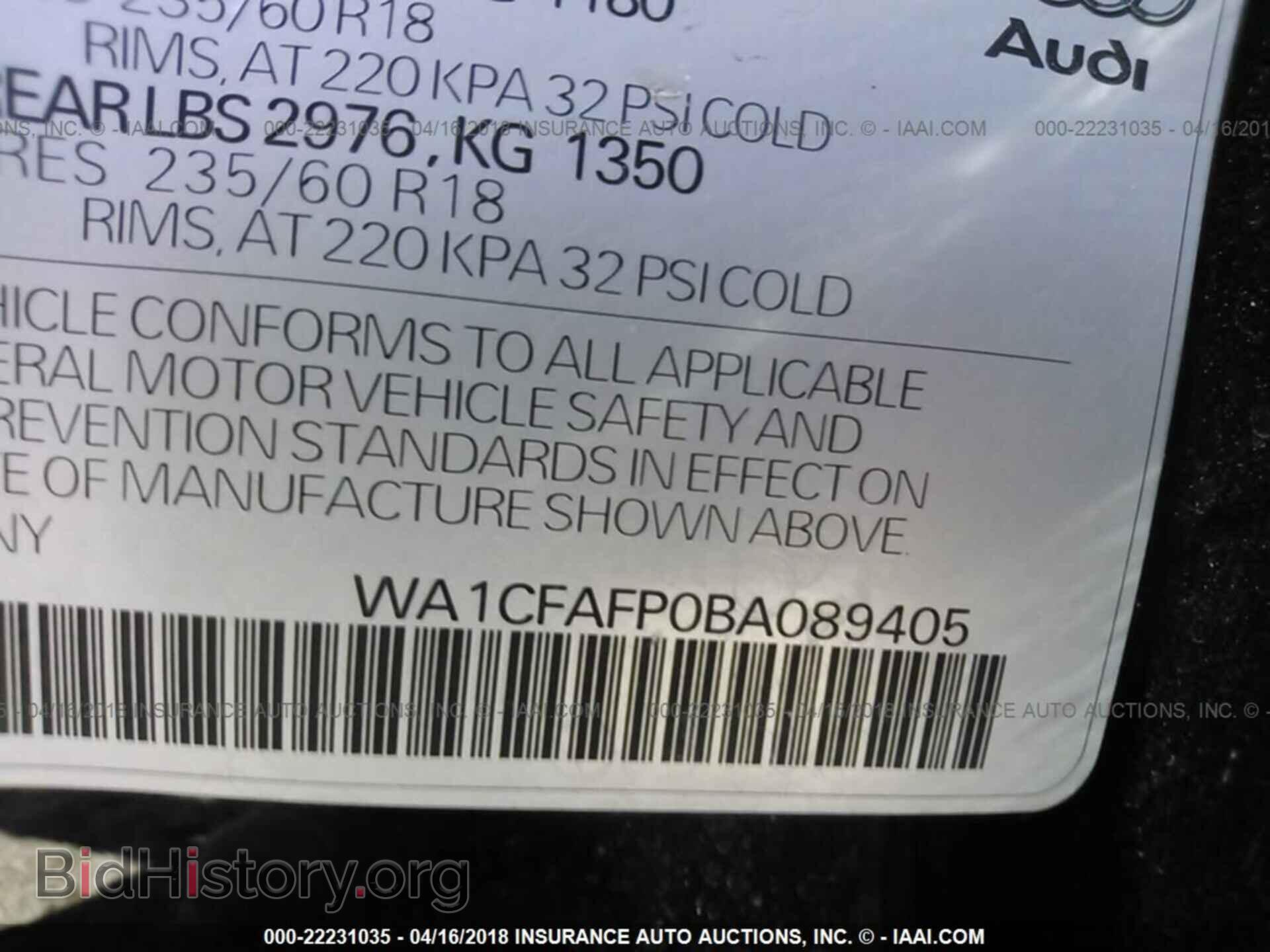 2011 Audi Q5 - VIN: WA1CFAFP0BA089405 - Photo 9