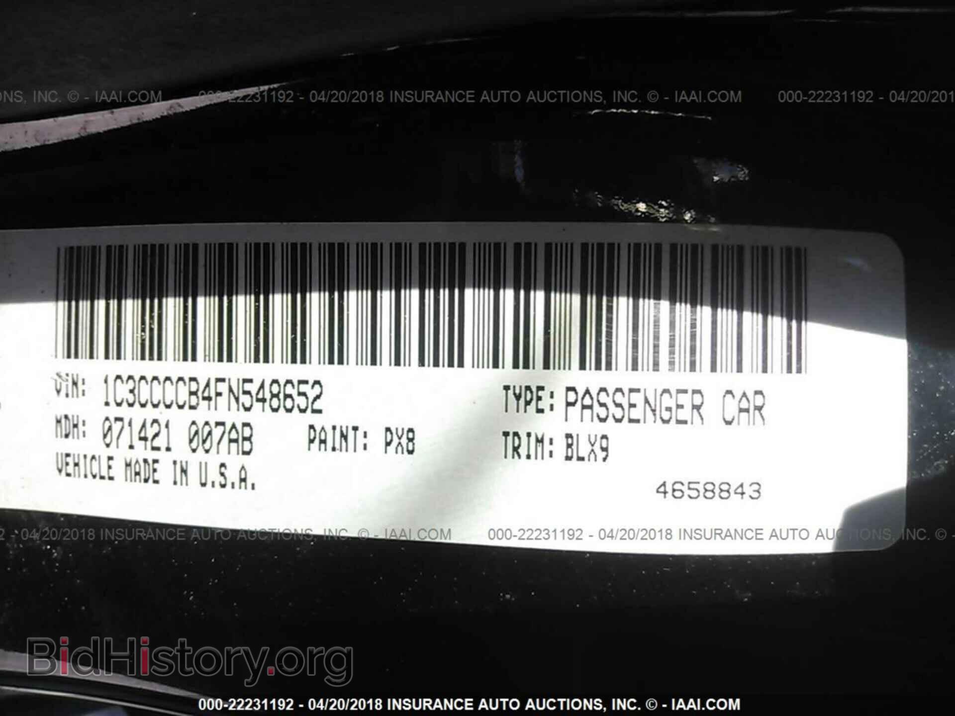 2015 Chrysler 200 - VIN: 1C3CCCCB4FN548652 - Photo 9