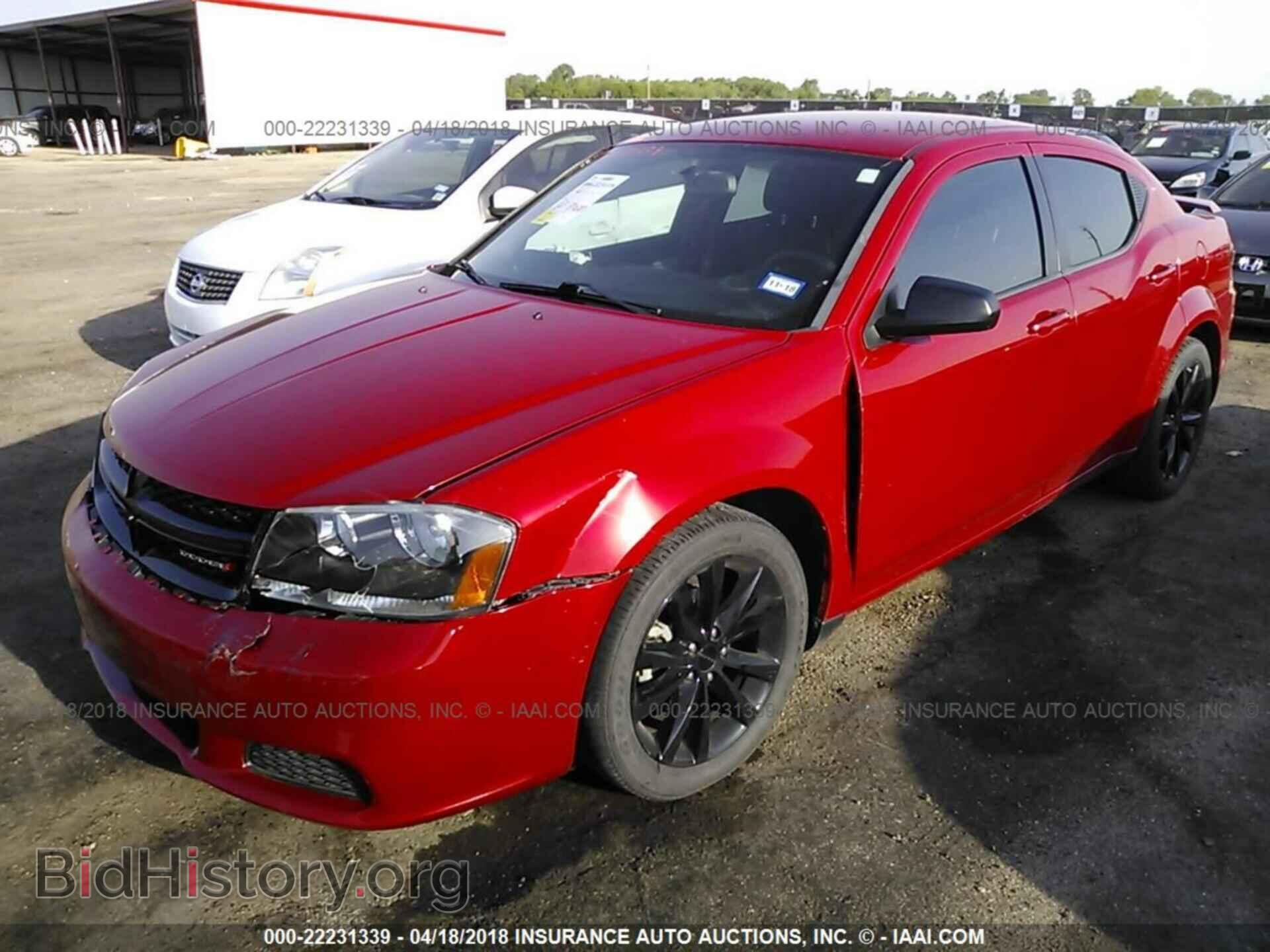 2014 Dodge Avenger - VIN: 1C3CDZAG9EN117186 - Фото 2