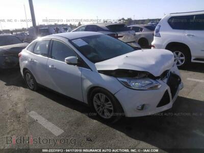 2012 Ford FOCUS, white — VIN 1FAHP3H21CL375717, IAAI