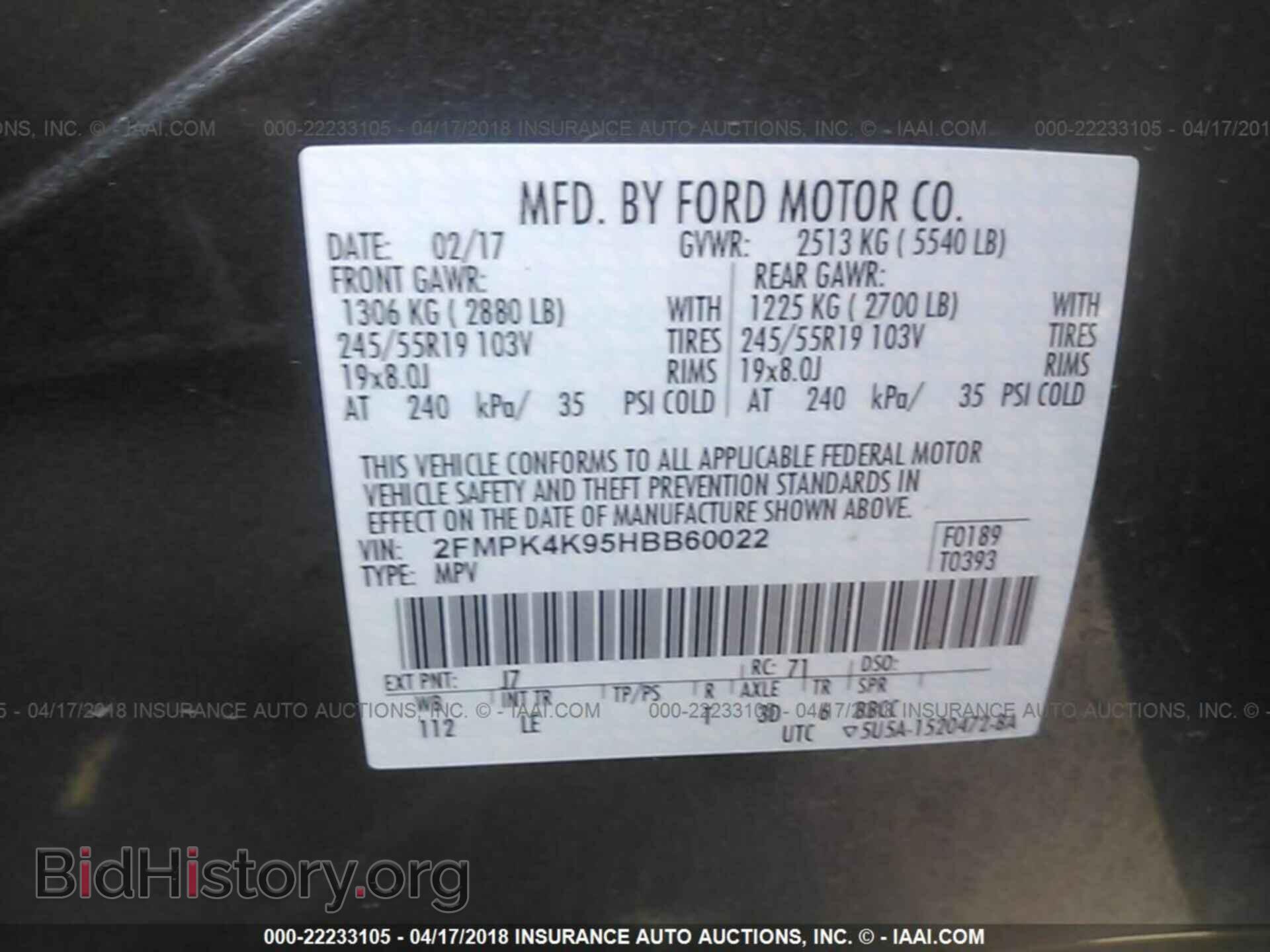 2017 Ford Edge - VIN: 2FMPK4K95HBB60022 - Photo 9