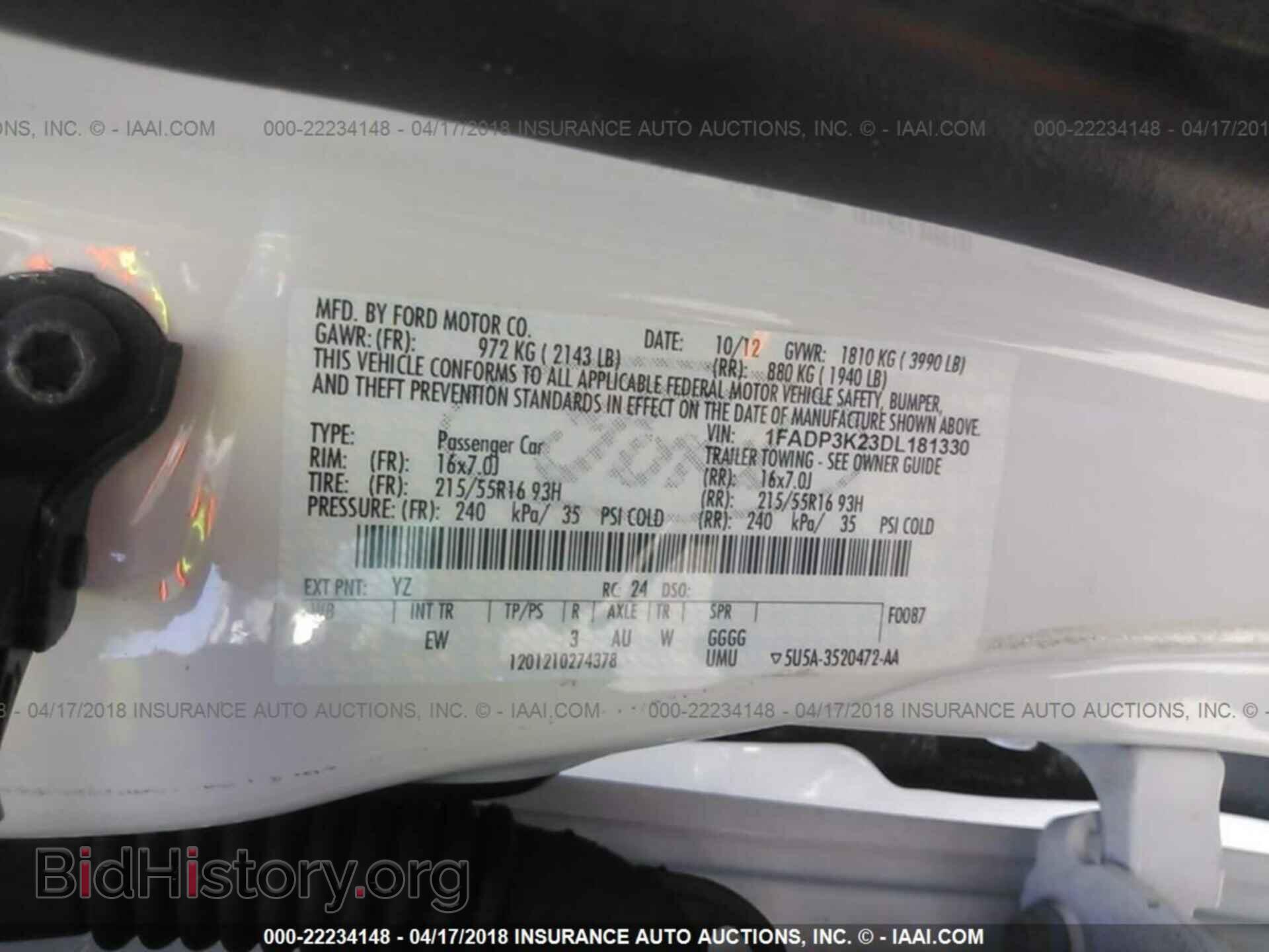 2013 Ford Focus - VIN: 1FADP3K23DL181330 - Фото 9