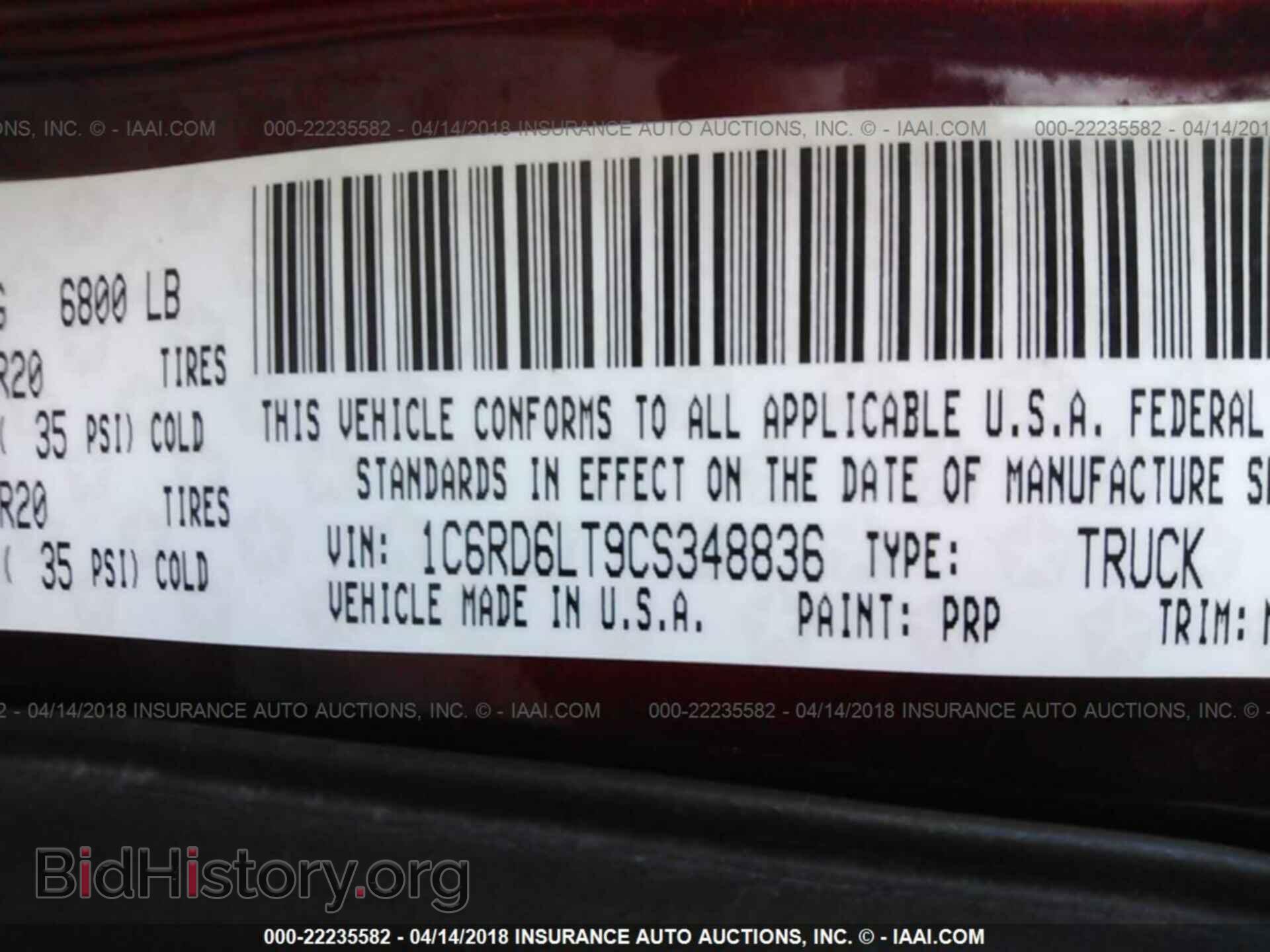2012 Dodge Ram 1500 - VIN: 1C6RD6LT9CS348836 - Photo 9