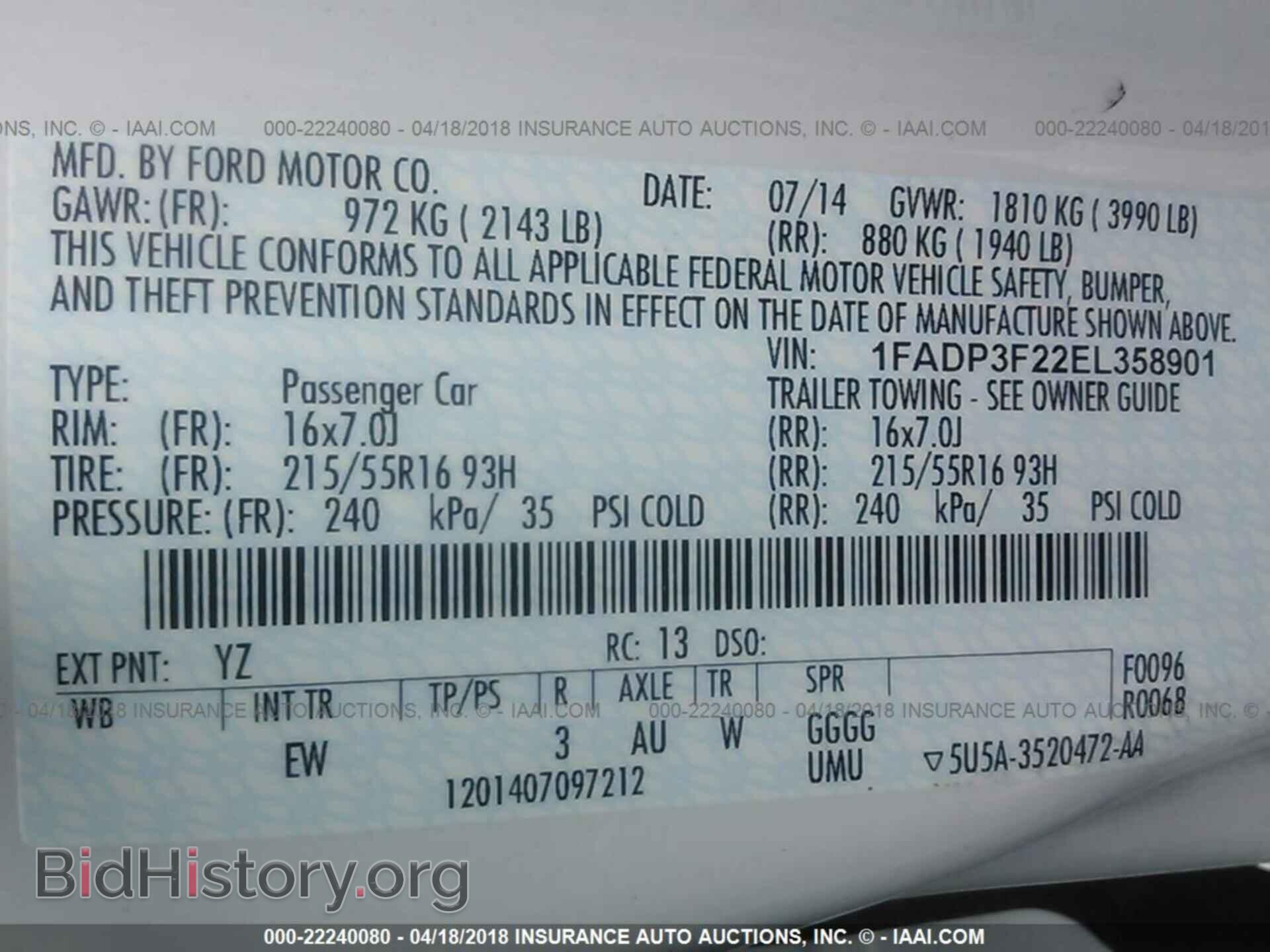 2014 Ford Focus - VIN: 1FADP3F22EL358901 - Photo 9