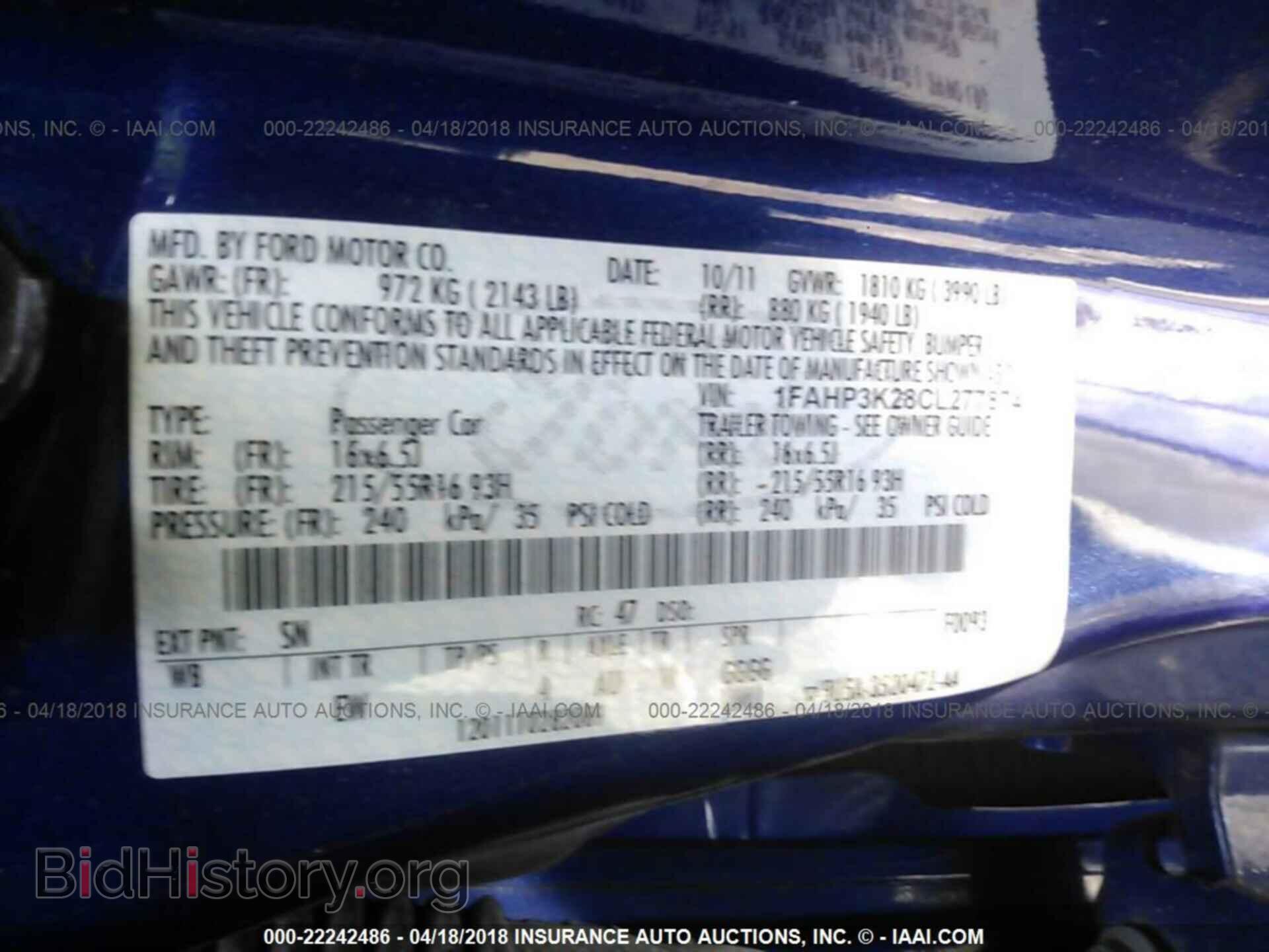2012 Ford Focus - VIN: 1FAHP3K28CL277874 - Photo 9
