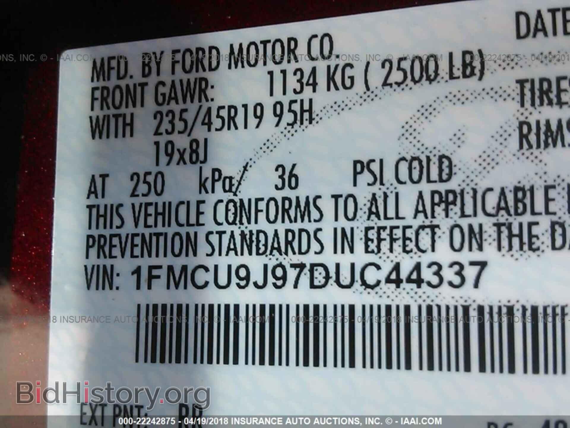 2013 Ford Escape - VIN: 1FMCU9J97DUC44337 - Photo 9