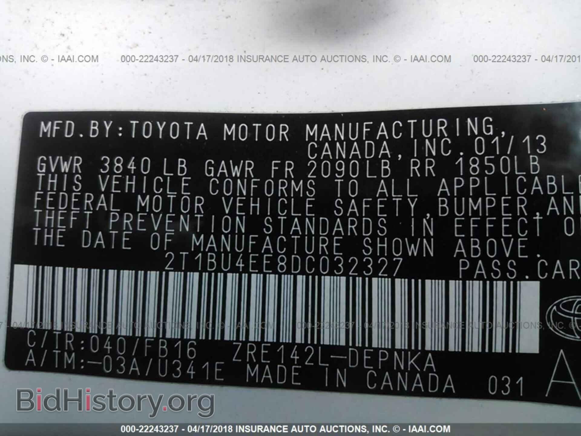 2013 Toyota Corolla - VIN: 2T1BU4EE8DC032327 - Photo 9