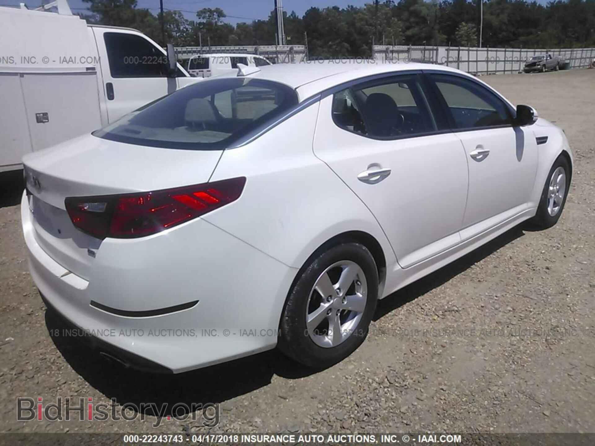 2015 Kia Optima - VIN: KNAGM4A70F5593180 - Photo 4