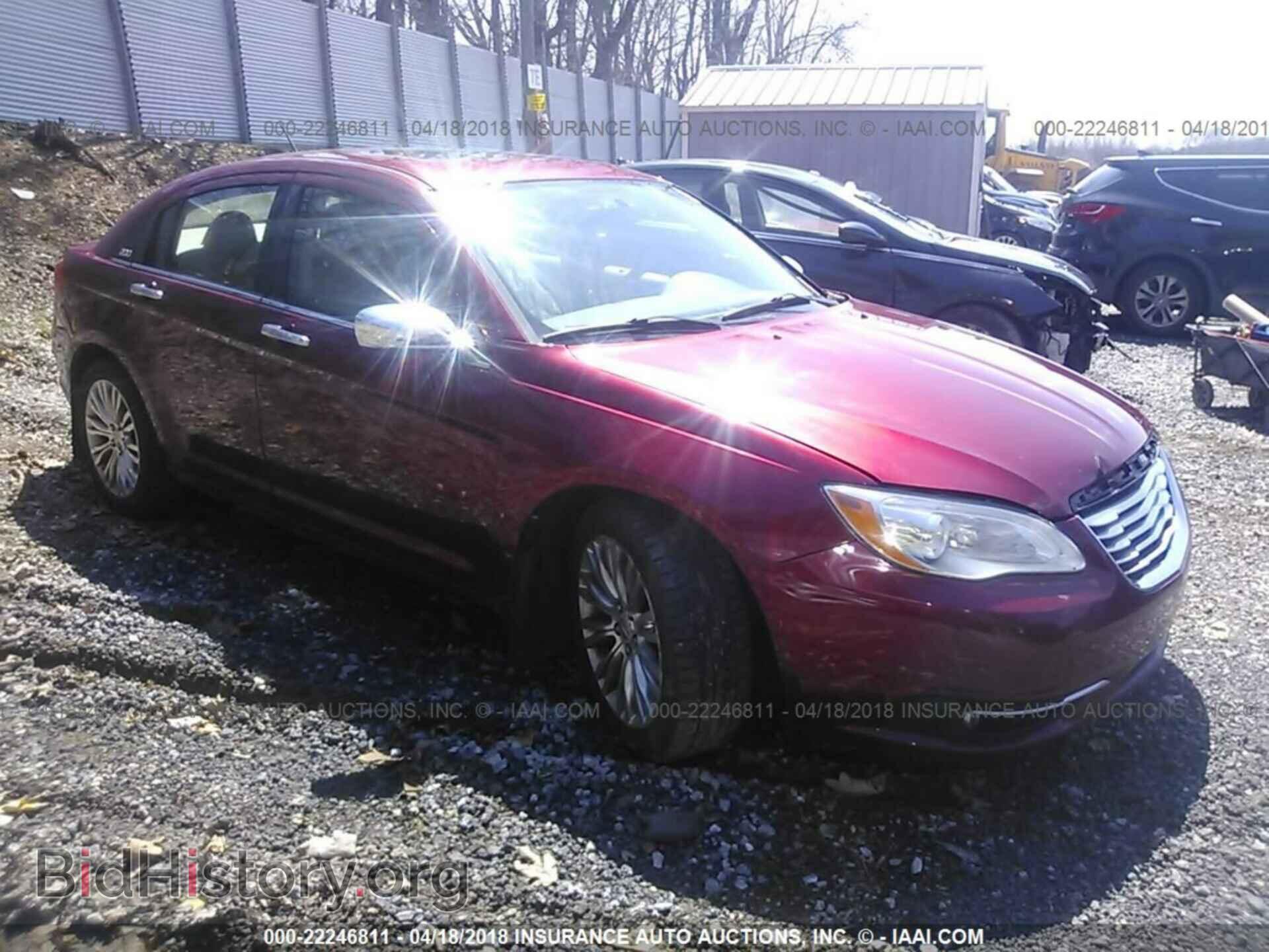 Фотография 1C3CCBCB1CN308254 - Chrysler 200 2012