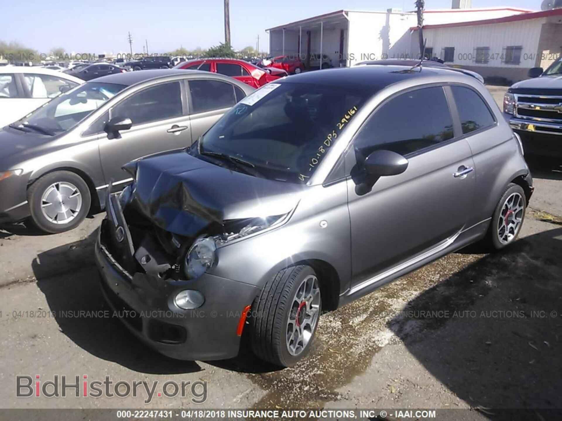 2012 Fiat 500 - VIN: 3C3CFFBR2CT296161 - Фото 2