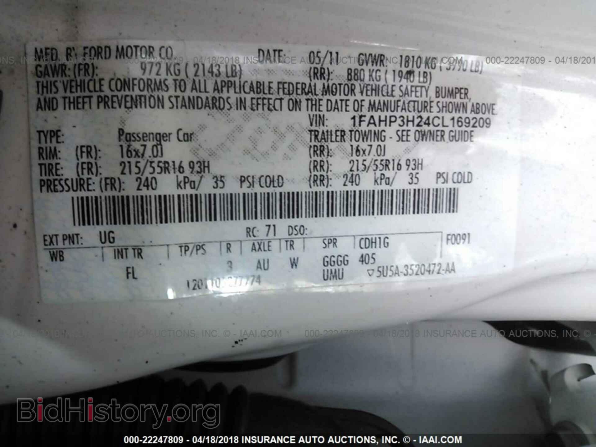 2012 Ford Focus - VIN: 1FAHP3H24CL169209 - Photo 9