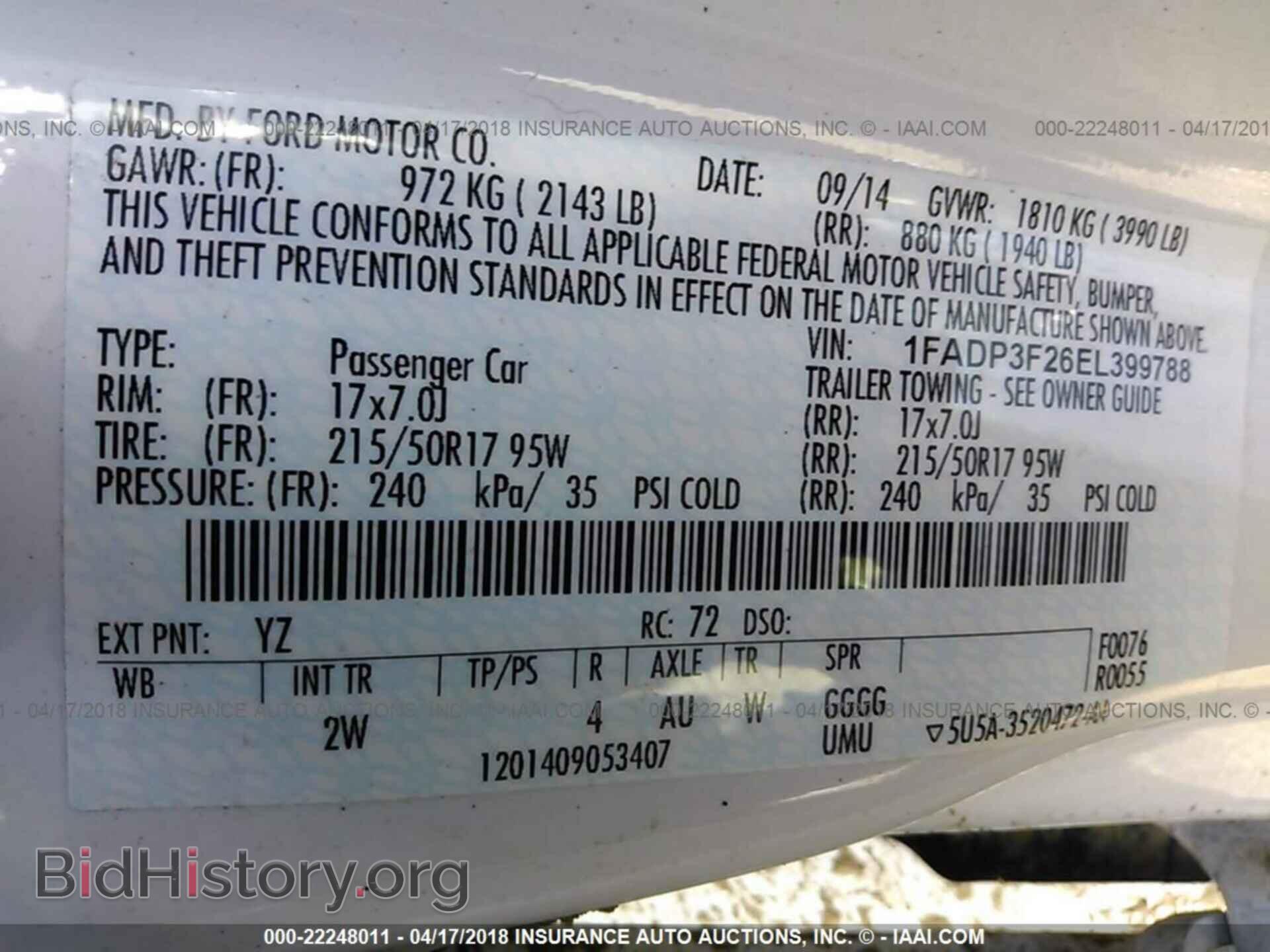 2014 Ford Focus - VIN: 1FADP3F26EL399788 - Photo 9