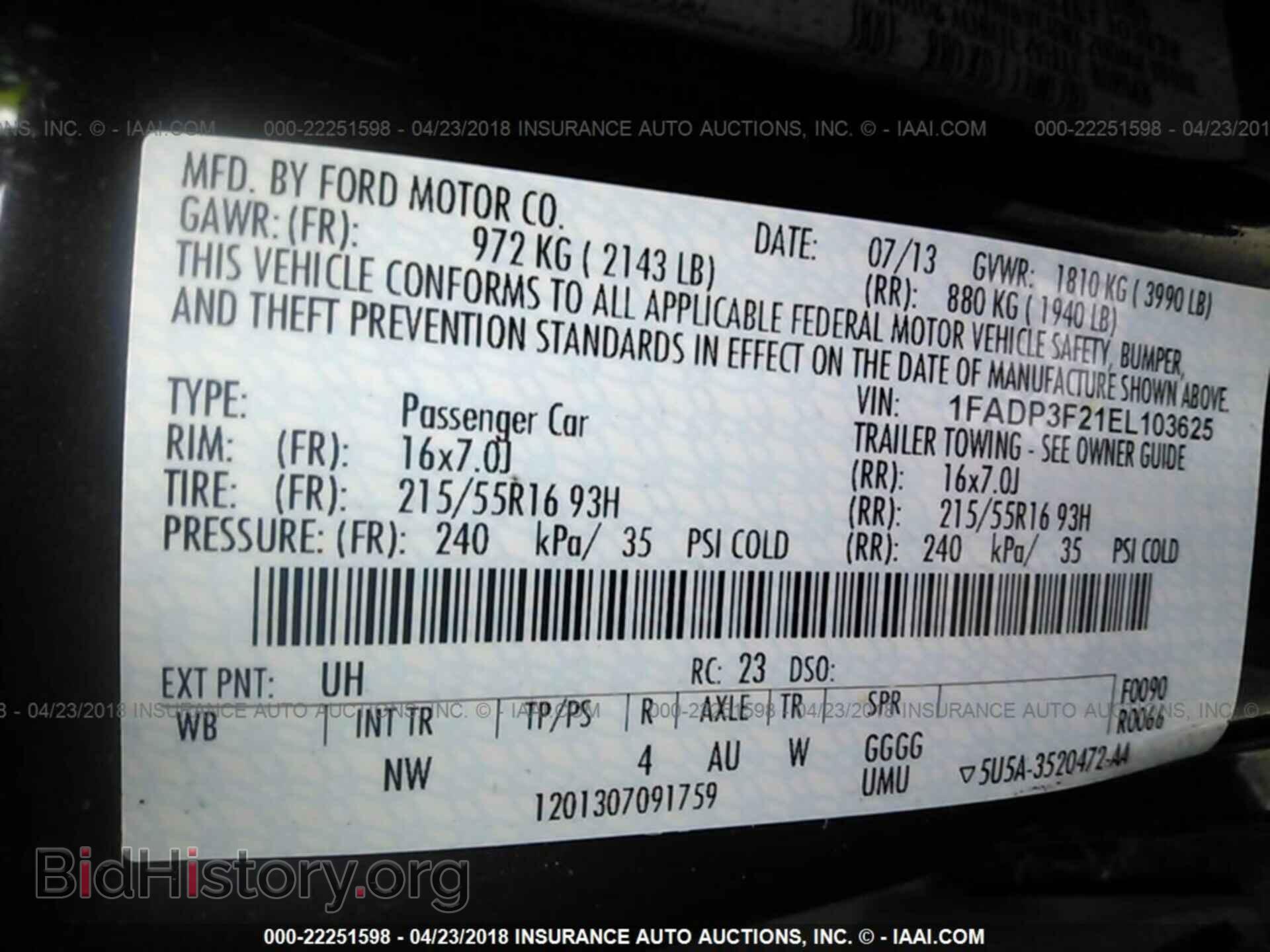 2014 Ford Focus - VIN: 1FADP3F21EL103625 - Photo 9