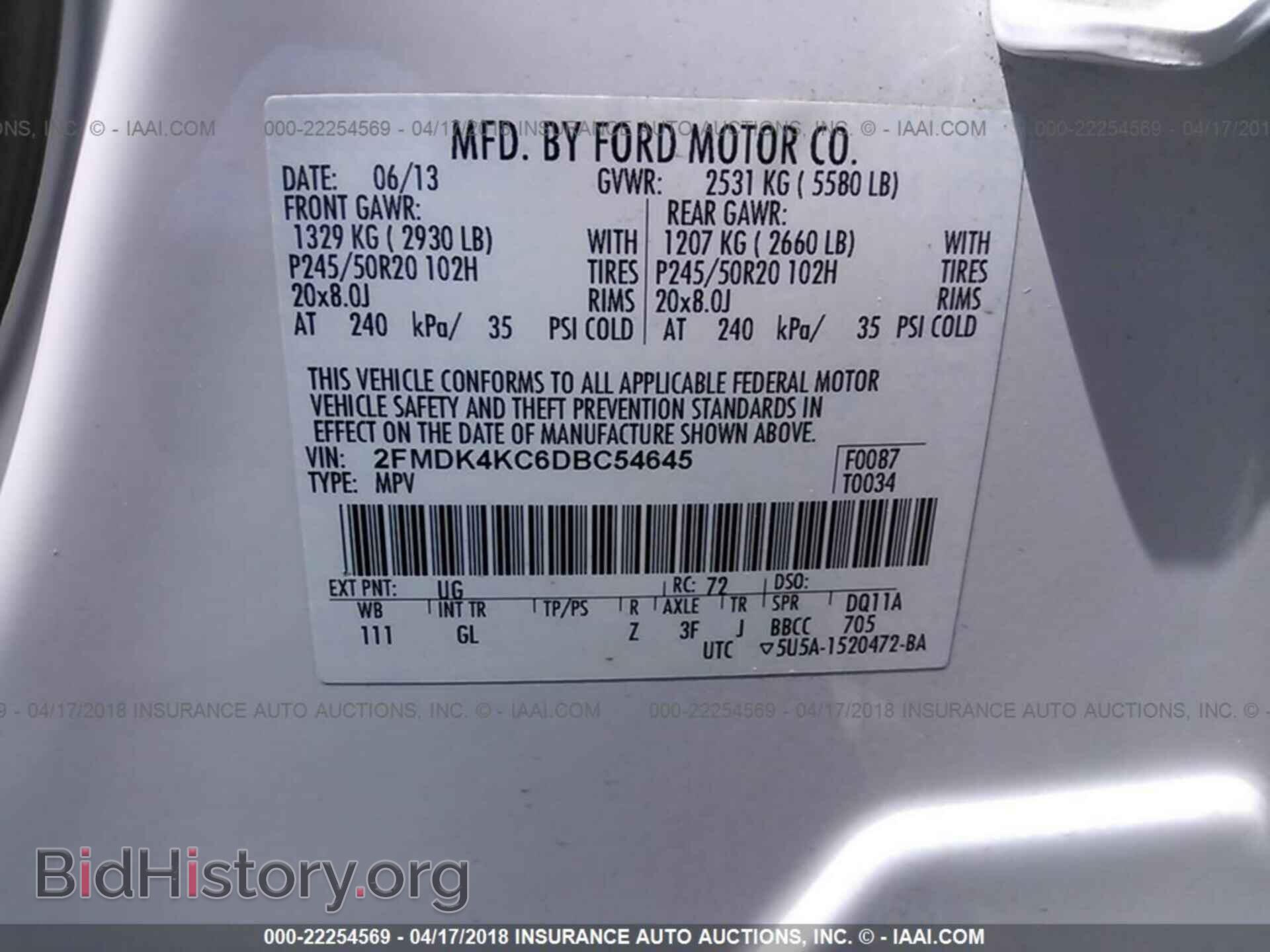 2013 Ford Edge - VIN: 2FMDK4KC6DBC54645 - Photo 9