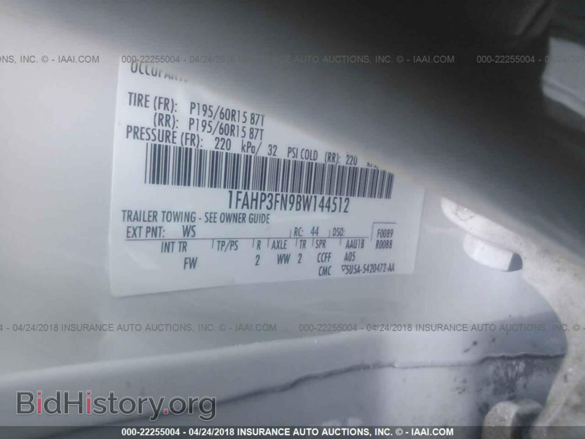 2011 Ford Focus - VIN: 1FAHP3FN9BW144512 - Фото 9