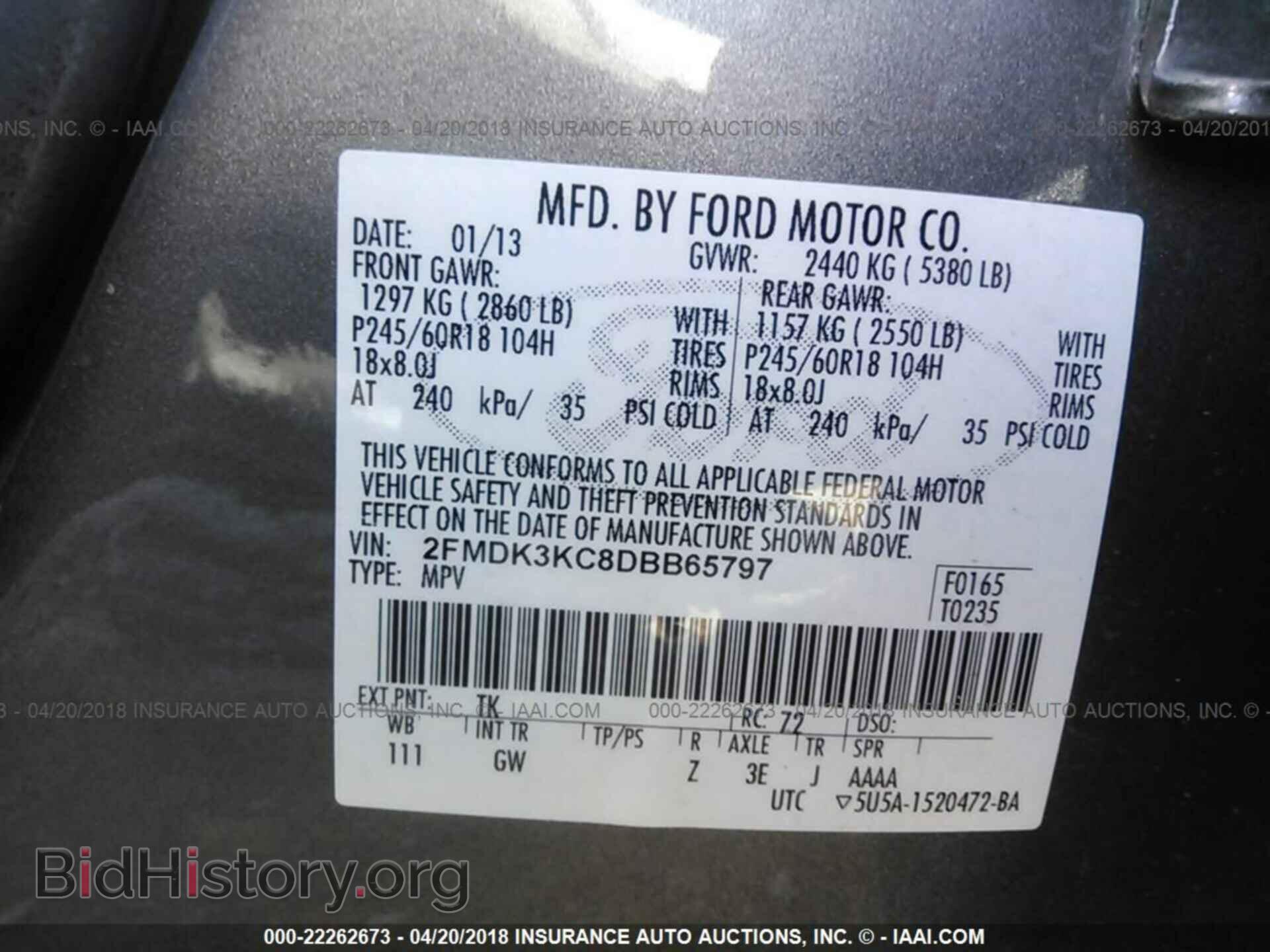 2013 Ford Edge - VIN: 2FMDK3KC8DBB65797 - Photo 9