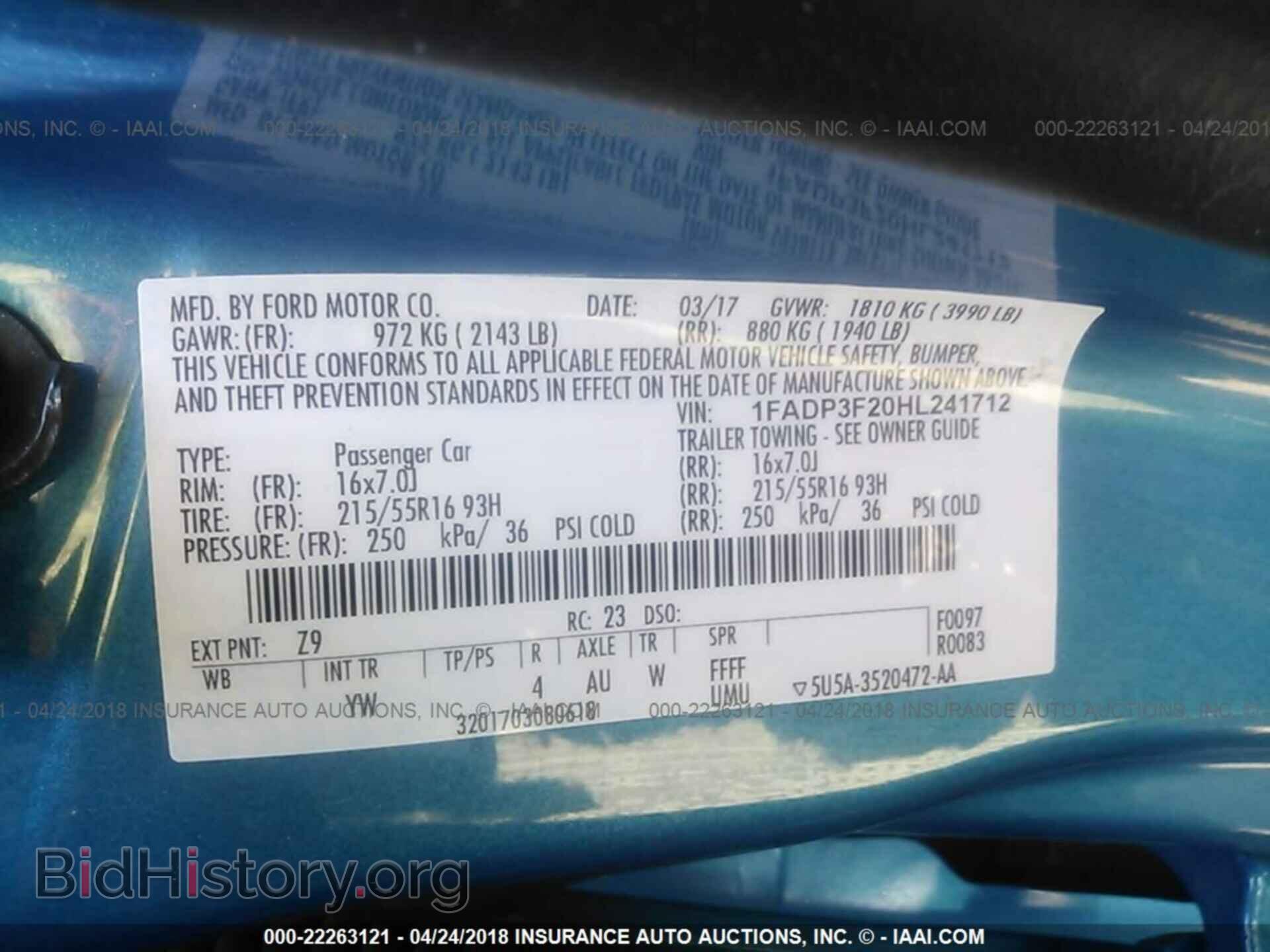 2017 Ford Focus - VIN: 1FADP3F20HL241712 - Photo 9