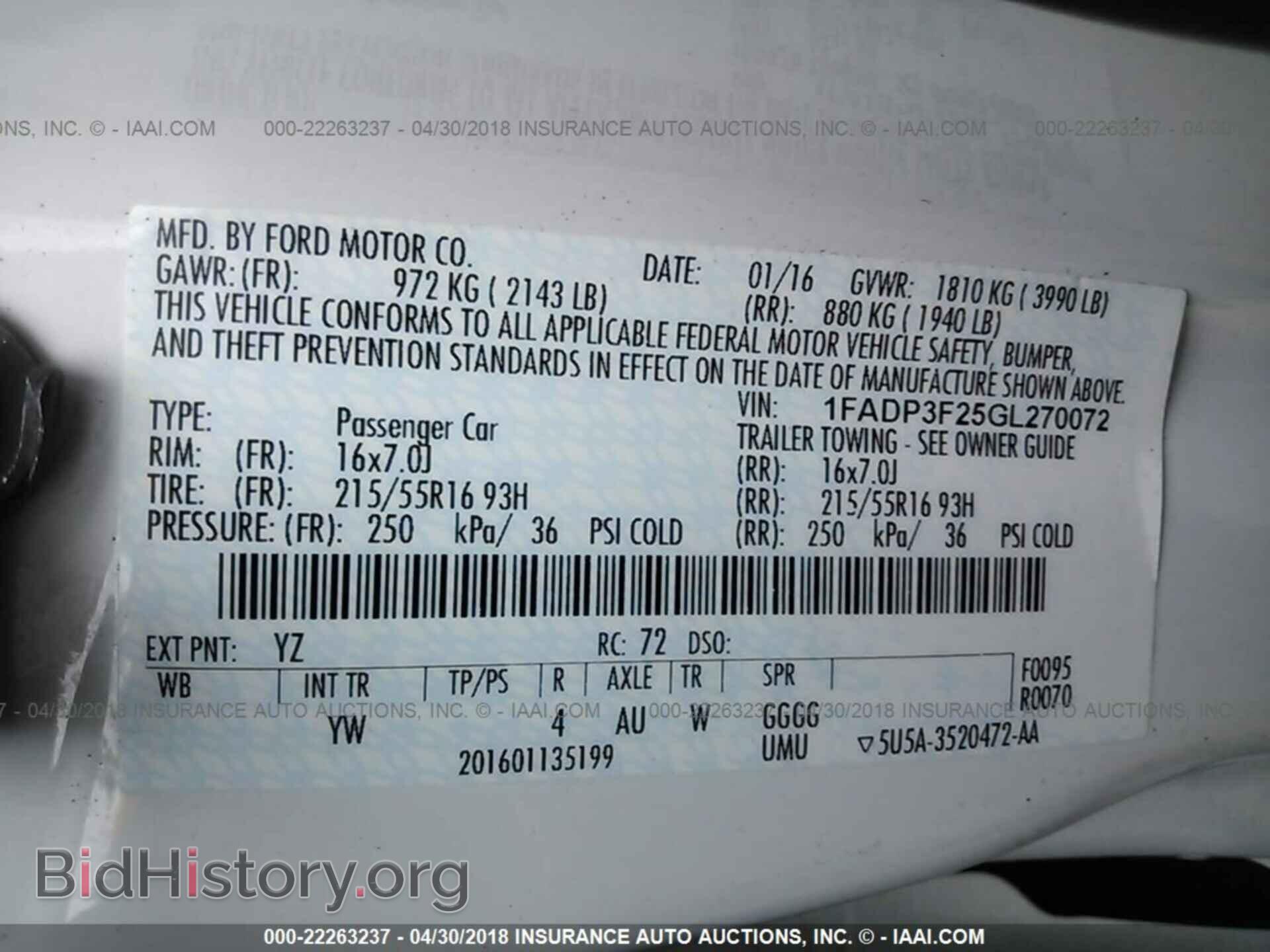 2016 Ford Focus - VIN: 1FADP3F25GL270072 - Photo 9