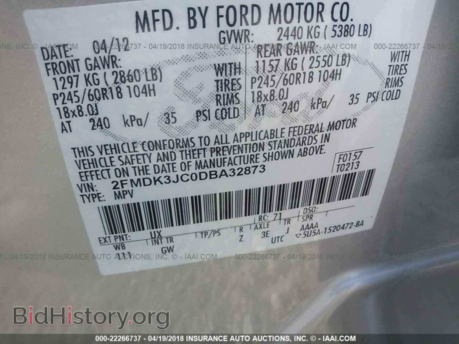 2013 Ford Edge - VIN: 2FMDK3JC0DBA32873 - Photo 9