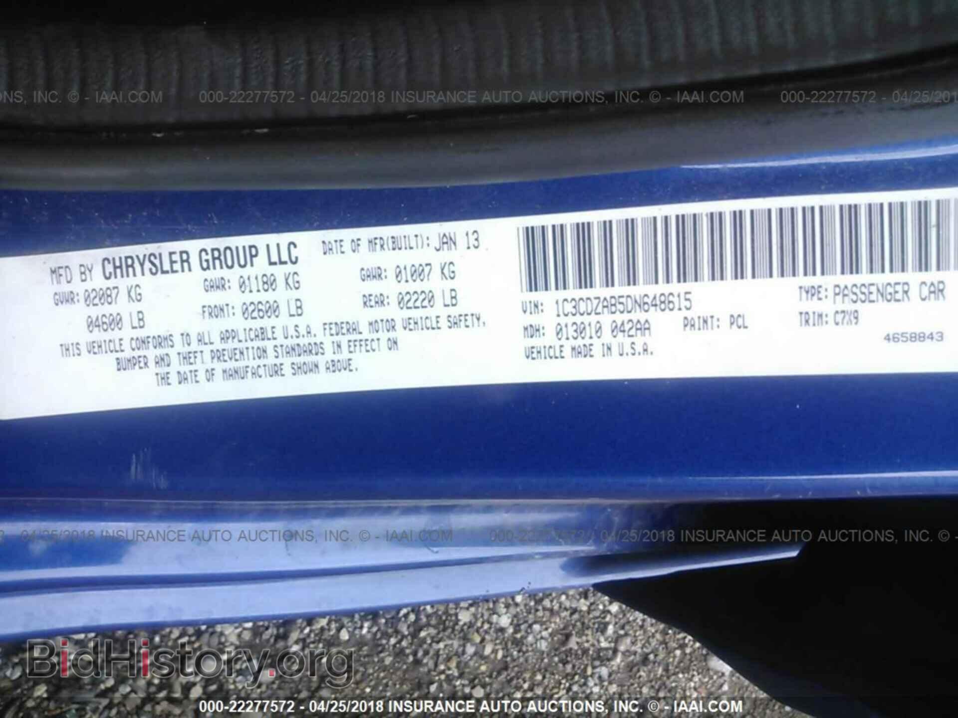 2013 Dodge Avenger - VIN: 1C3CDZAB5DN648615 - Photo 9
