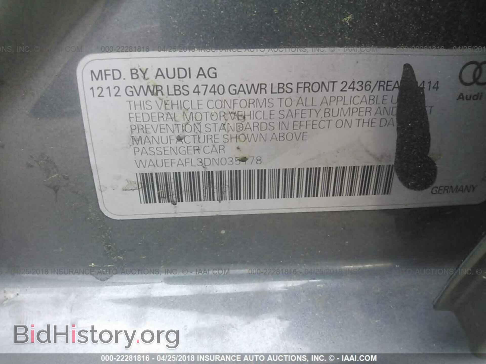 2013 Audi A4 - VIN: WAUEFAFL3DN035178 - Photo 9