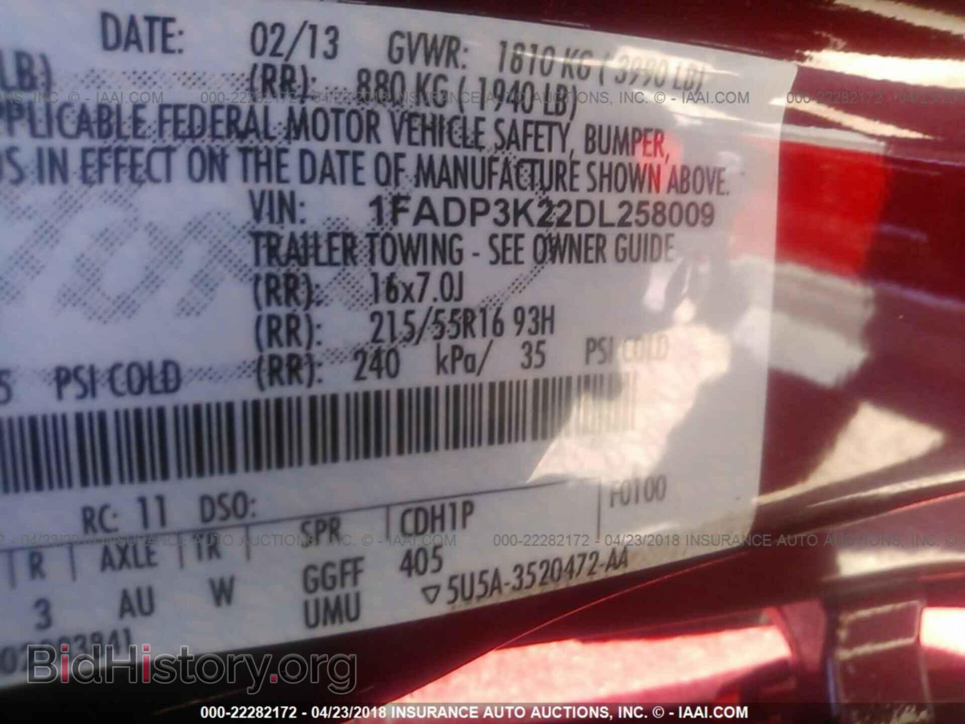 2013 Ford Focus - VIN: 1FADP3K22DL258009 - Photo 9