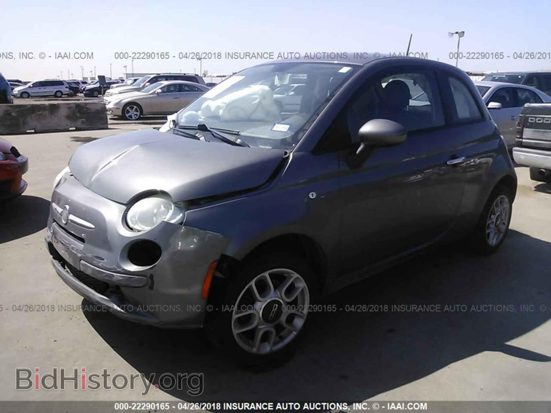 2012 Fiat 500 - VIN: 3C3CFFAR9CT124341 - Фото 2