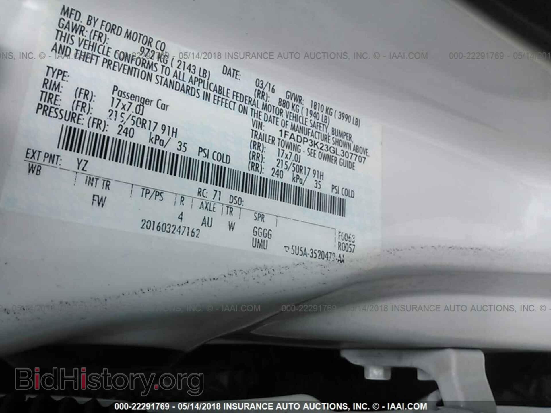 2016 Ford Focus - VIN: 1FADP3K23GL307707 - Photo 9