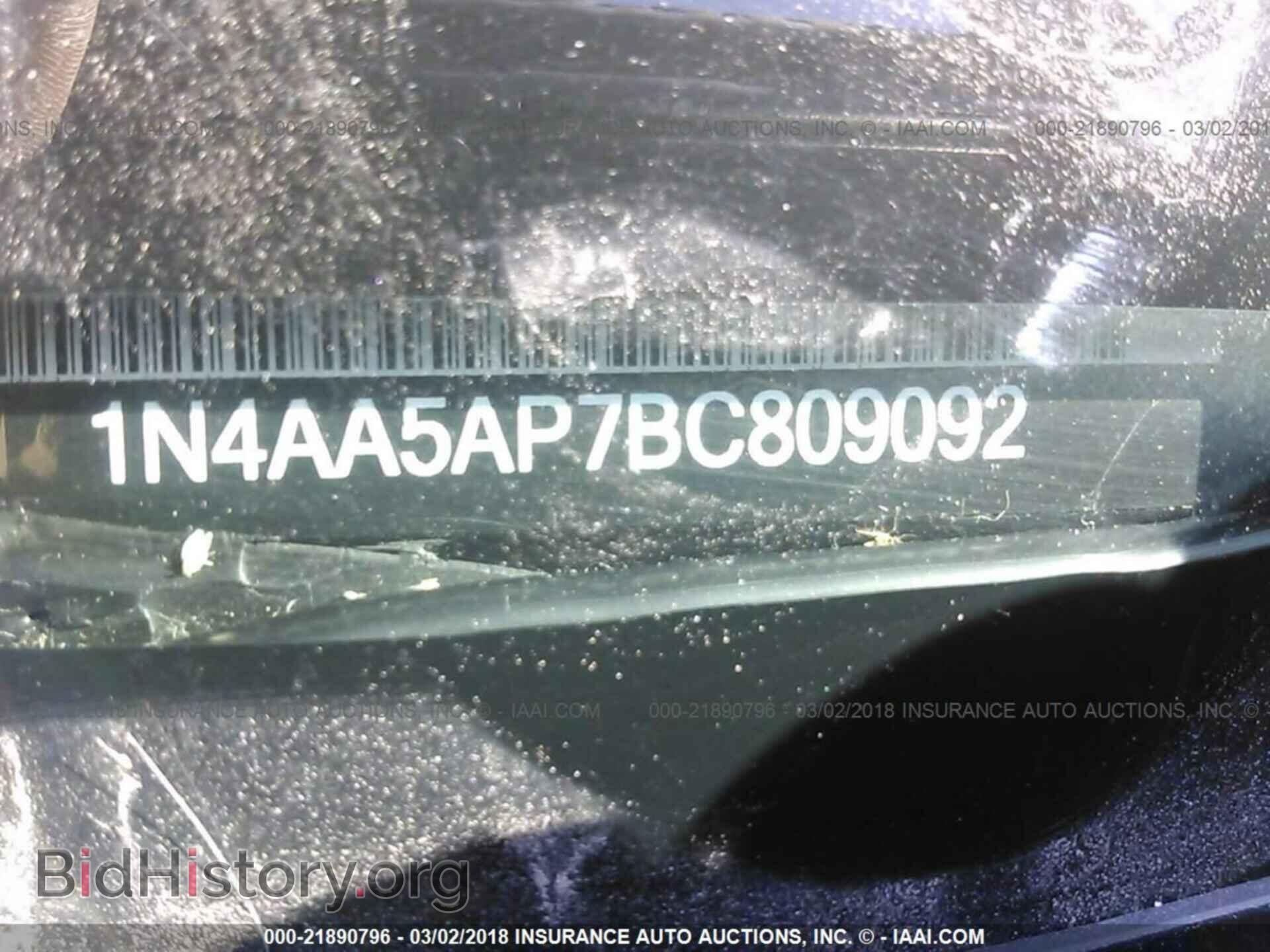 2011 NISSAN MAXIMA - VIN: 1N4AA5AP7BC809092 - Фото 9