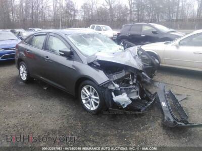 2016 Ford FOCUS SE, gray — VIN 1FADP3F29GL242288, IAAI