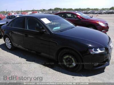 2012 Audi A4, black — VIN WAUBFAFL9CA116095, IAAI