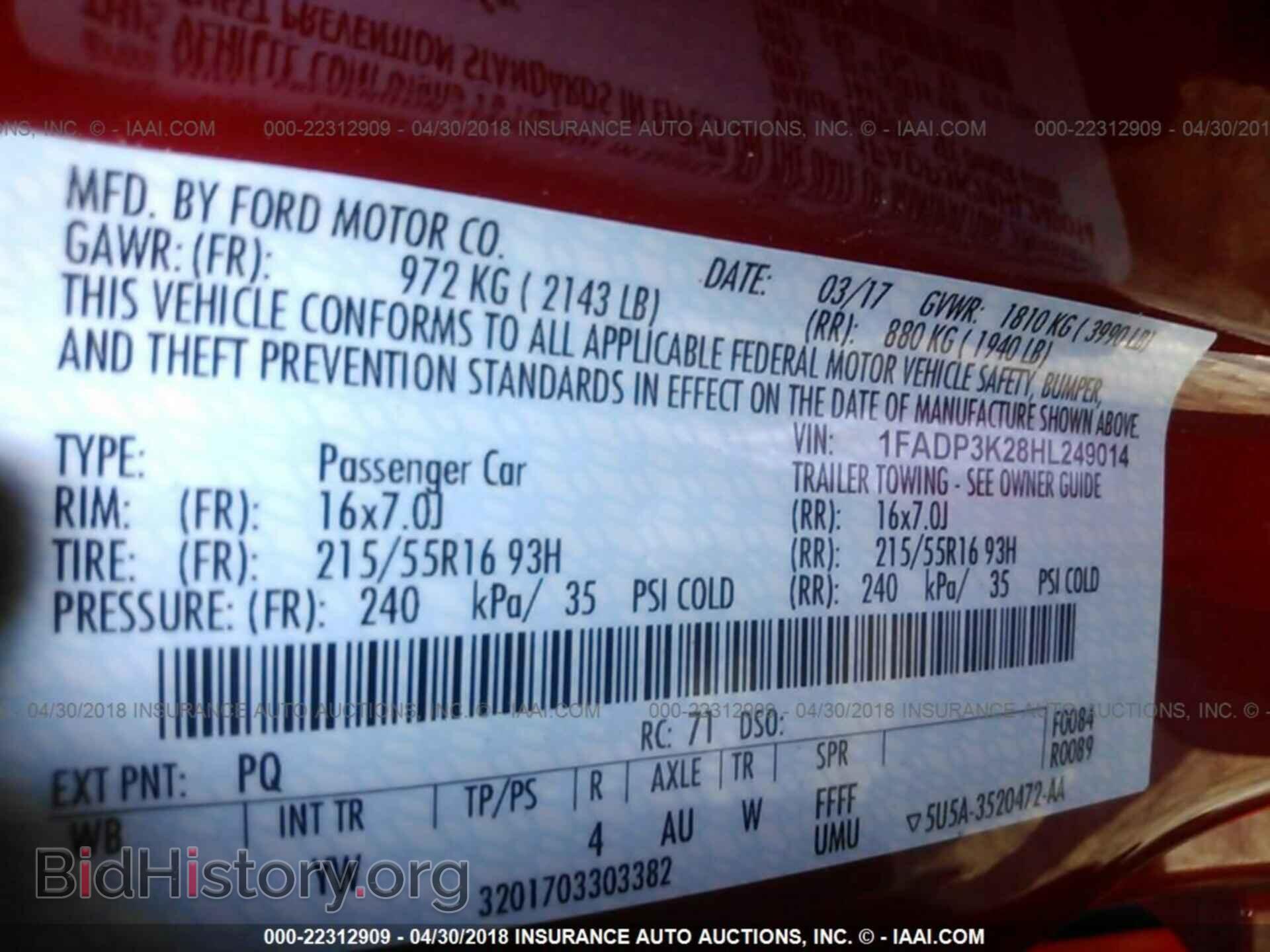 2017 Ford Focus - VIN: 1FADP3K28HL249014 - Photo 9